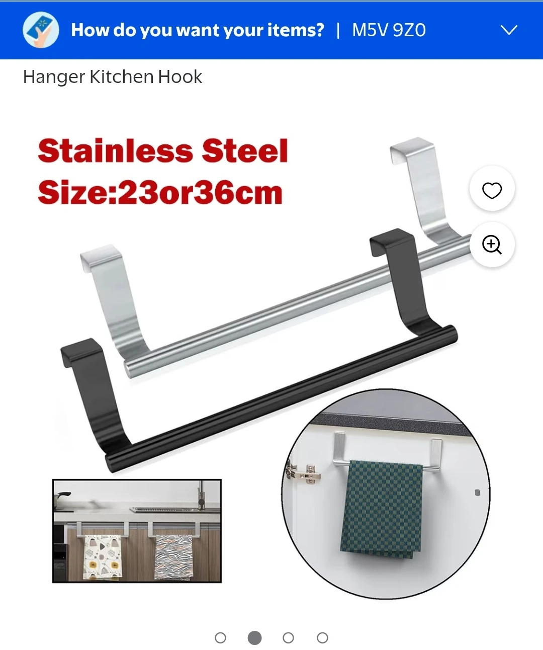 Over the Cabinet Door Towel Bar Holder - photo 2