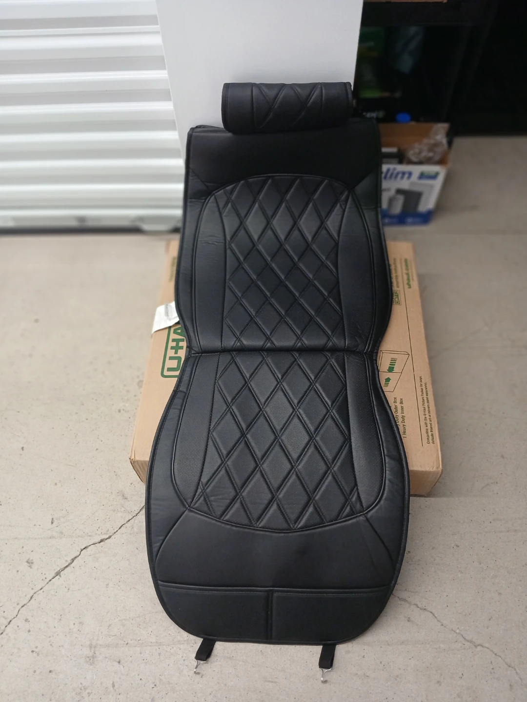 Glovebox Premium Comfort Faux Leather Seat Cover Set, 4 pieces