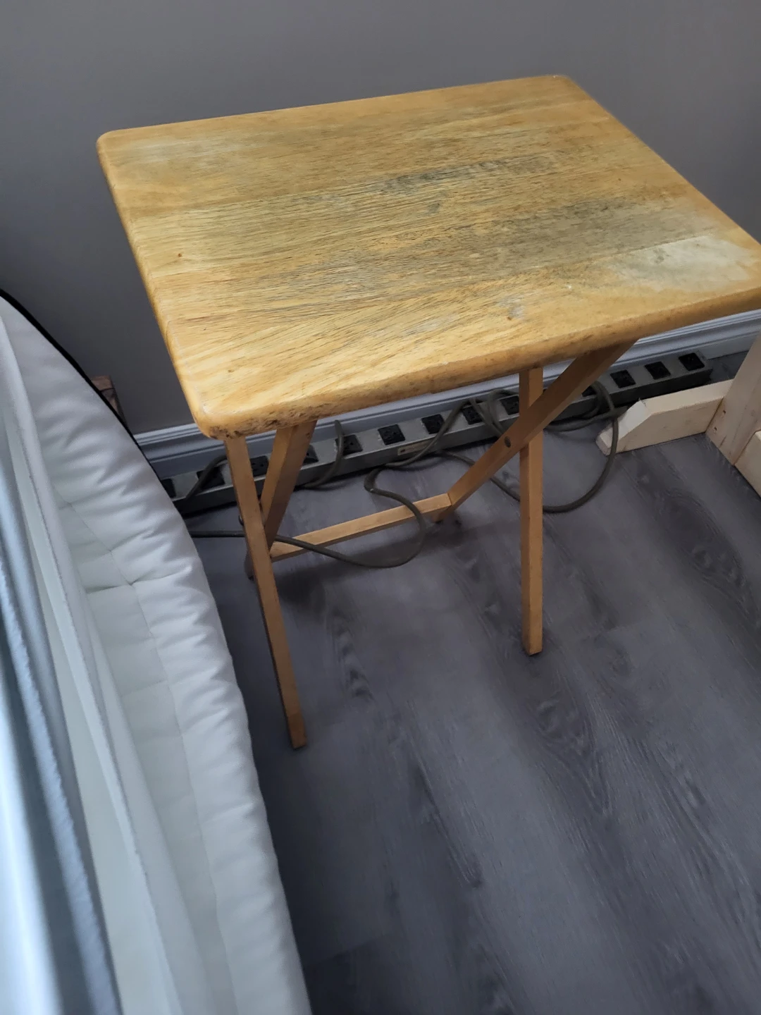 Wooden Folding Side Table - photo 2