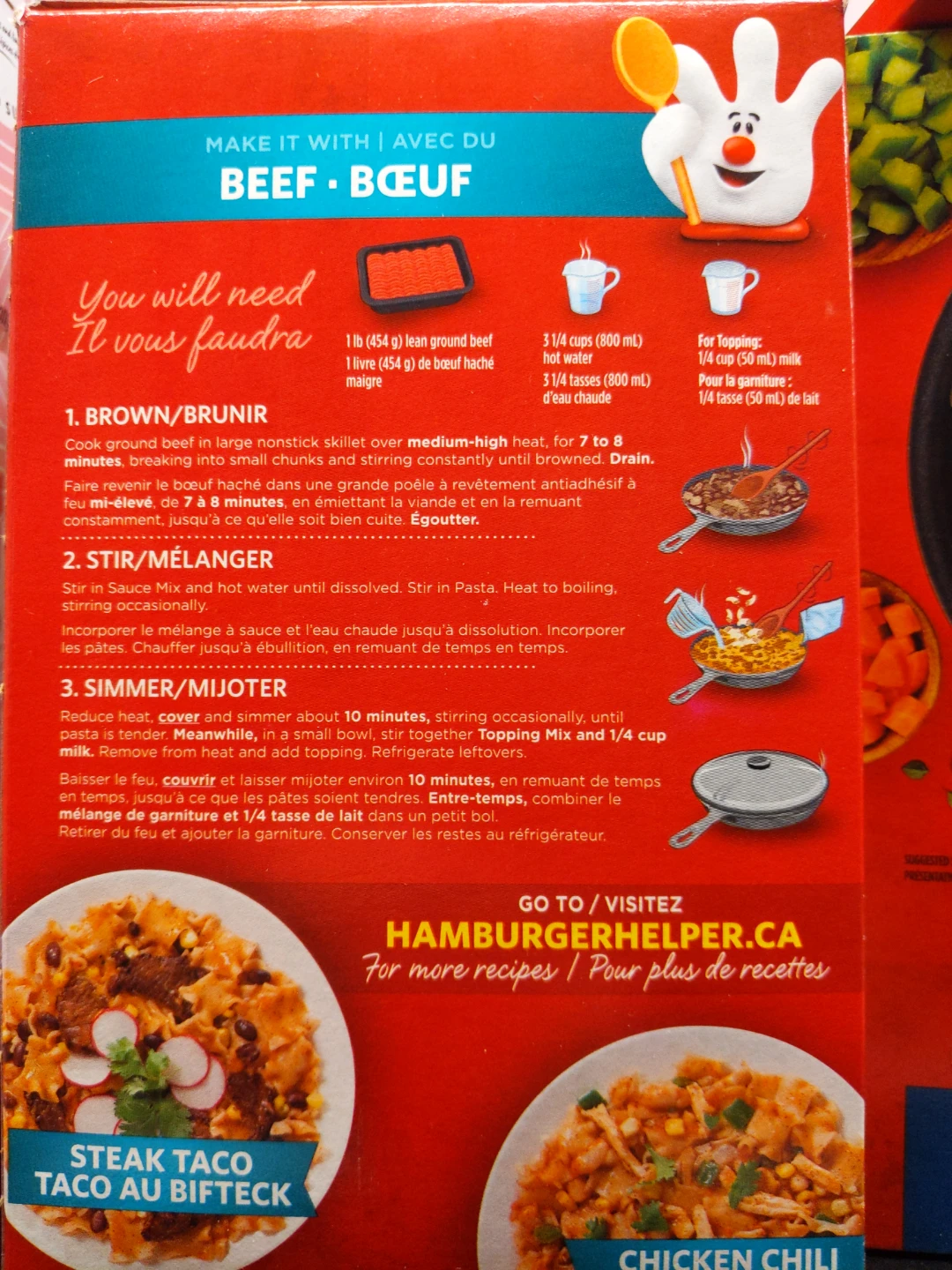 Hamburger Helper Beef Taco Pasta Kit - photo 2