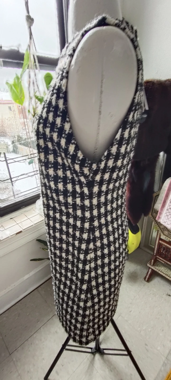 Alice + Olivia Black & White Tweed Dress Size 4 - photo 5