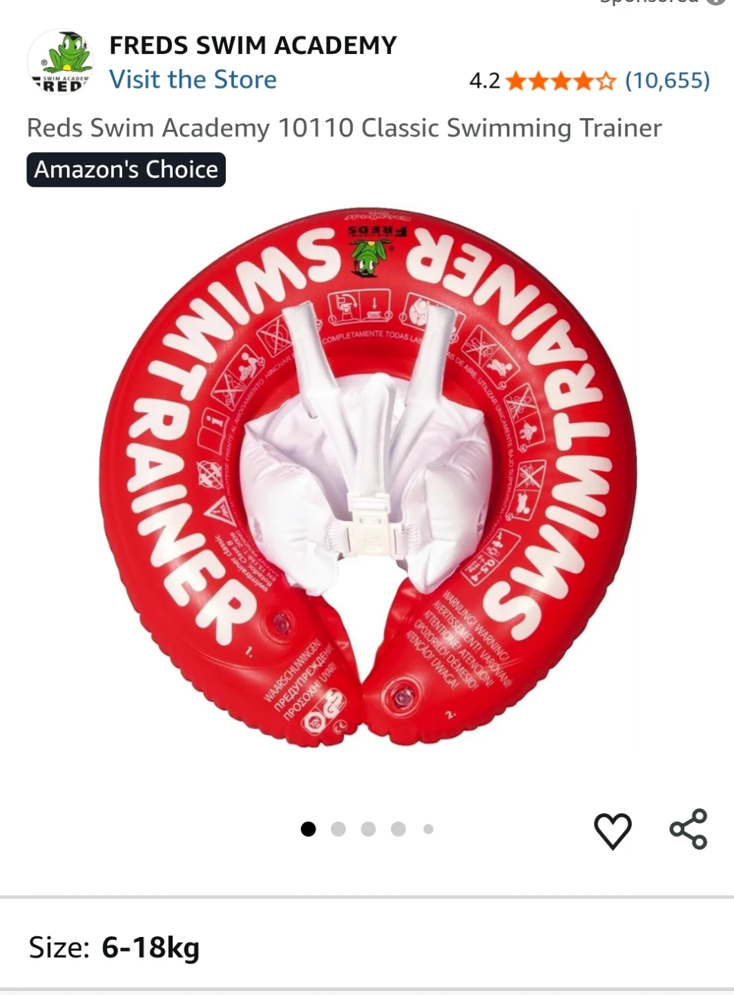 Reds Swim Academy Classic Swimming Trainer 6-18kg
