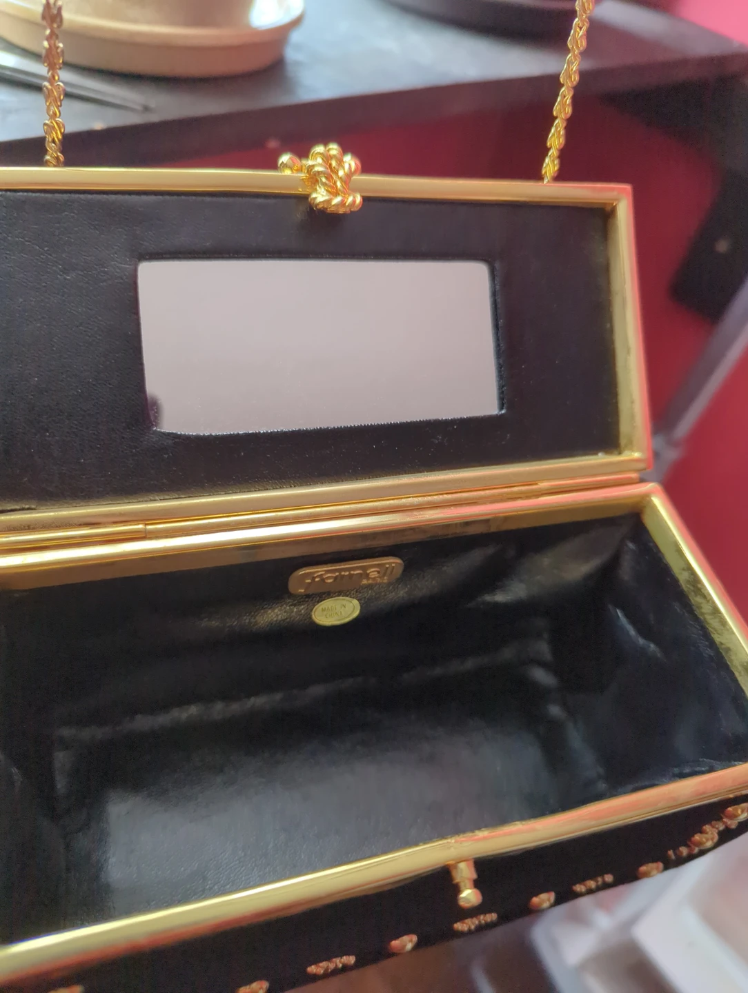 Farnell Paris Black Velvet Evening Bag - photo 4