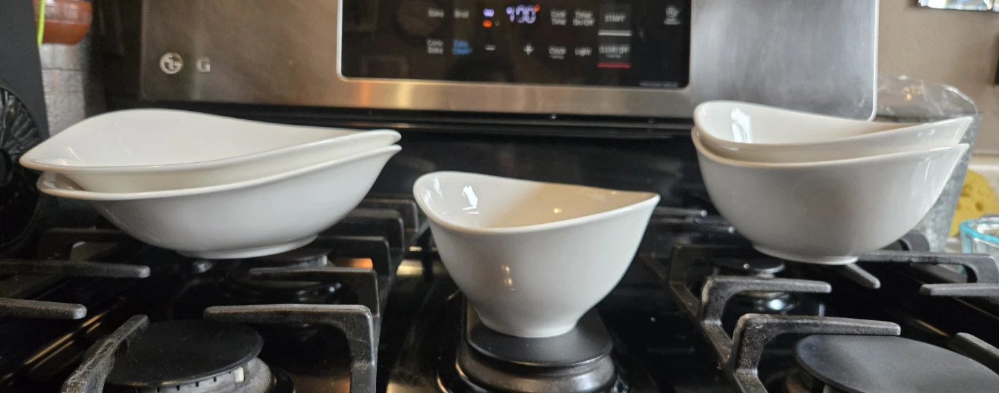 5-Pc Villeroy & Boch Luxury White Porcelain Serving Bowls Lot - photo 3