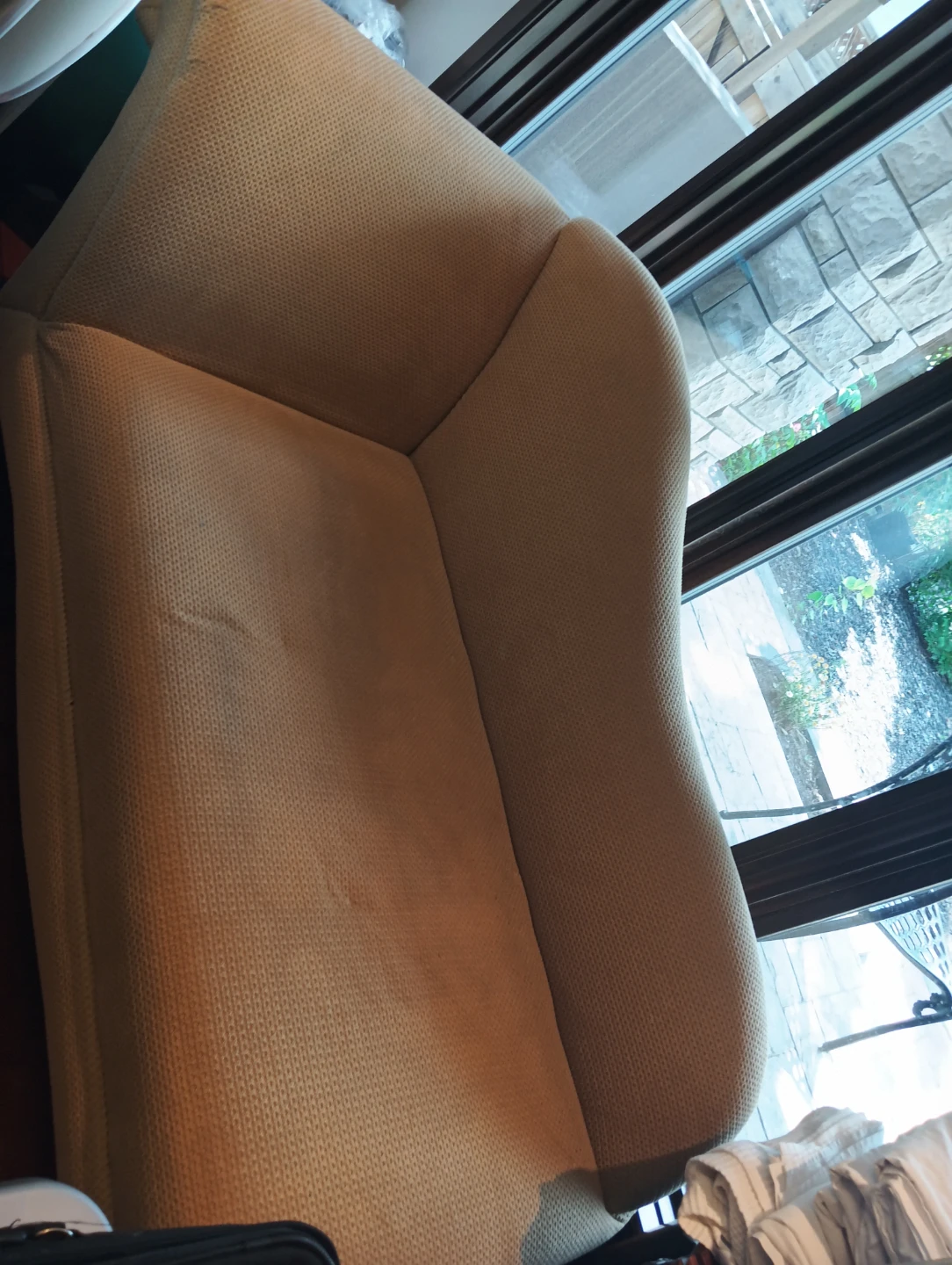 Beige Chaise Lounge Chair - photo 2