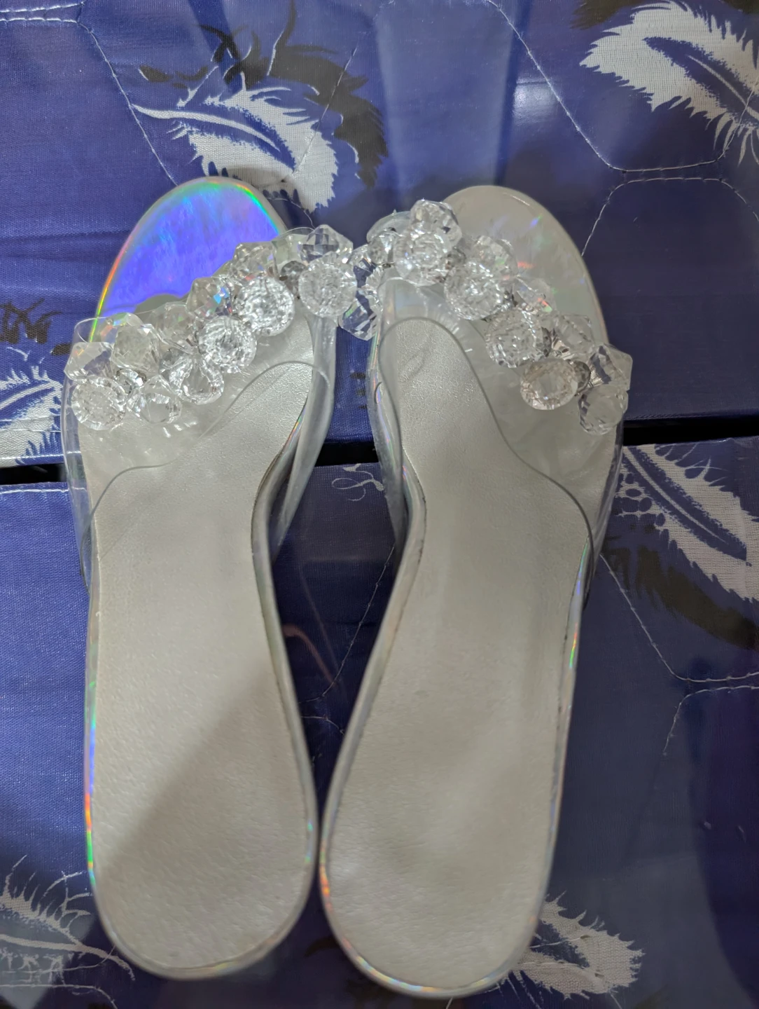 Women's Clear Heeled Sandals Size 36 - photo 2