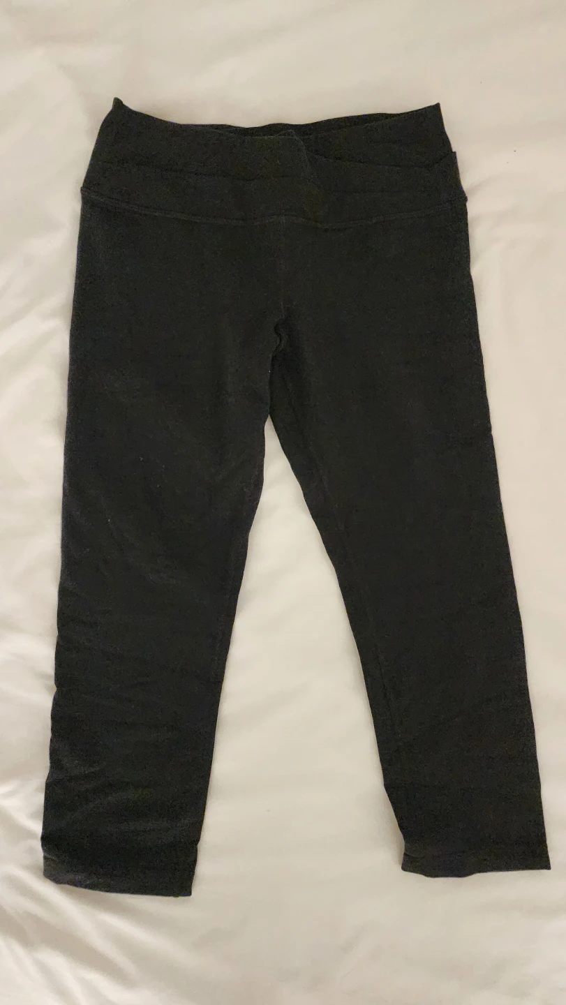 Lulu  Wunder Train mid-Rise cross waisted Crop Leggings