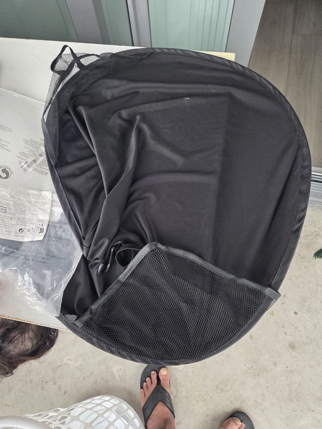Black Stroller Sun Cover - photo 4