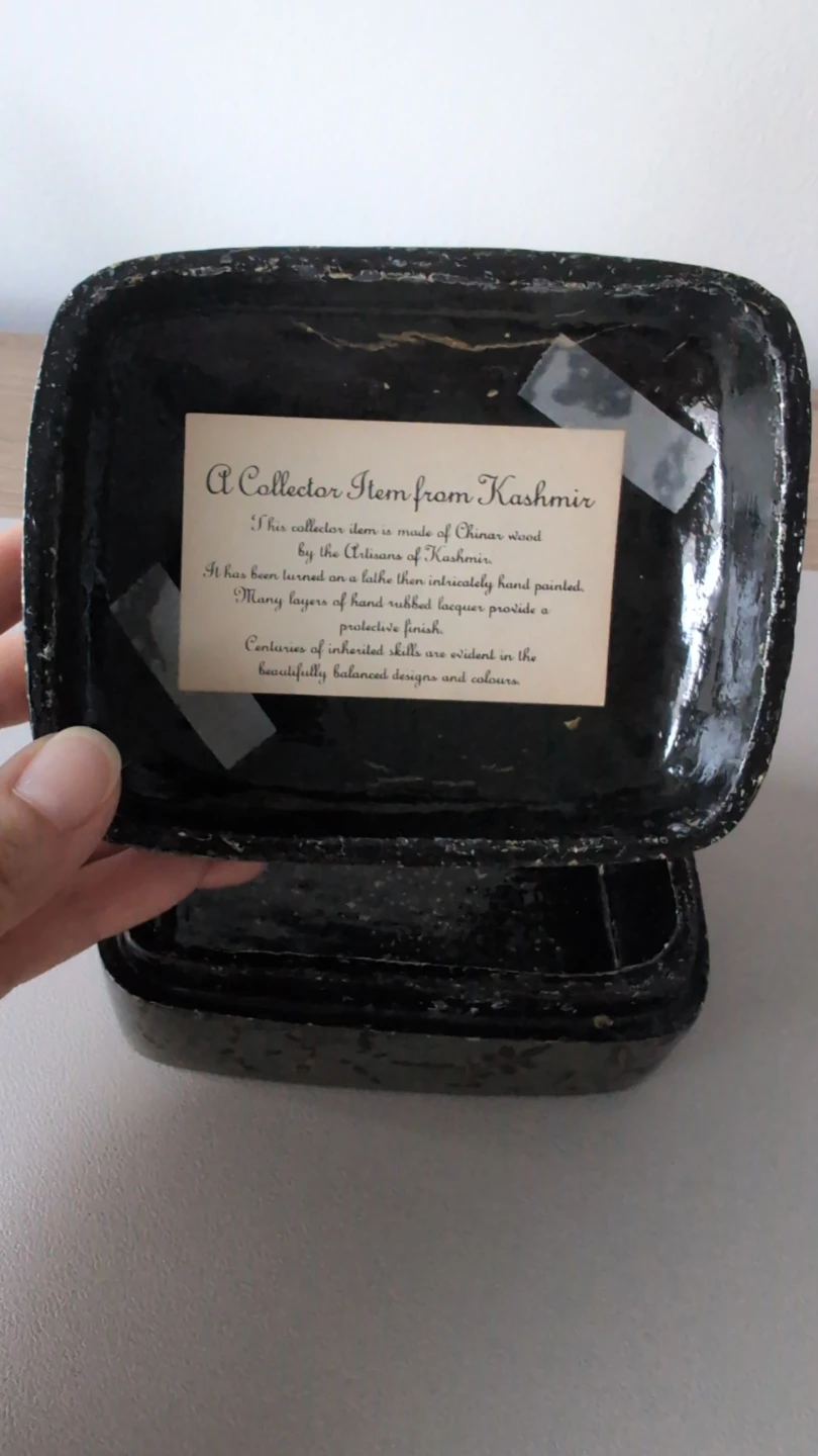 Hand Painted Collector Box with Gold Leaf - photo 3