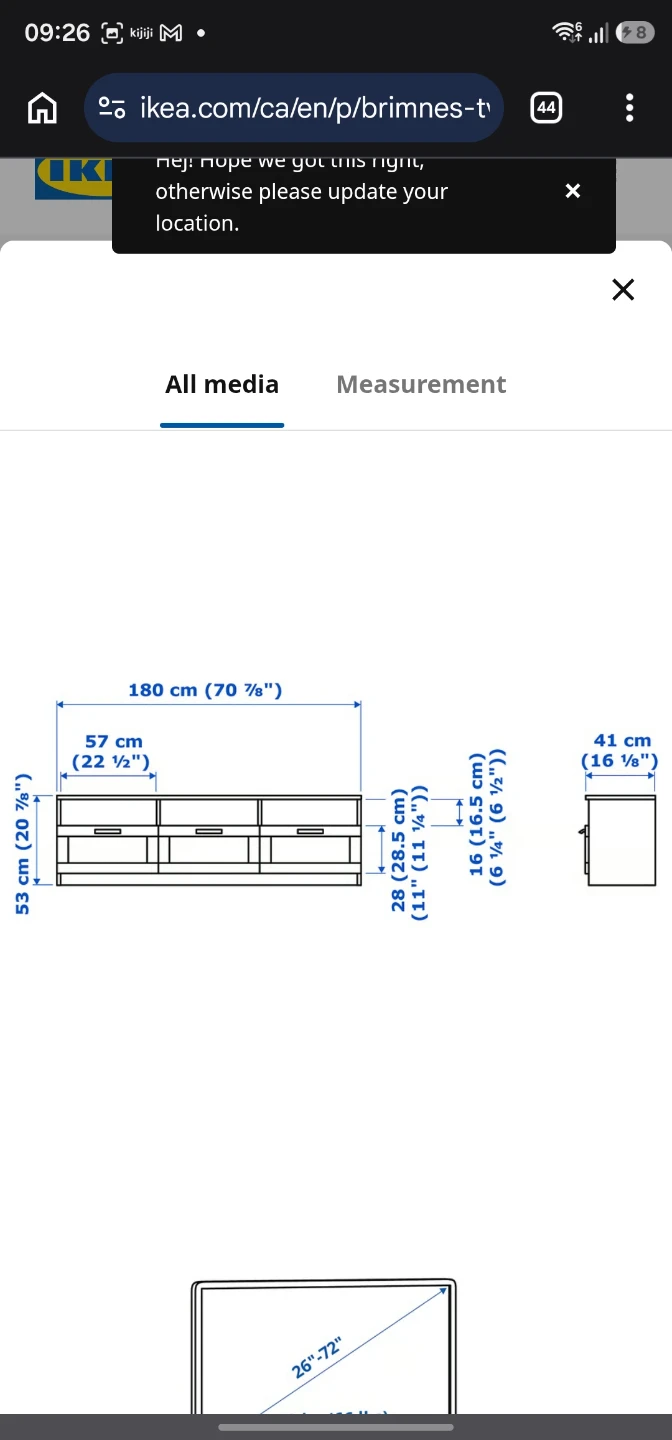 IKEA BRIMNES TV Unit - photo 5