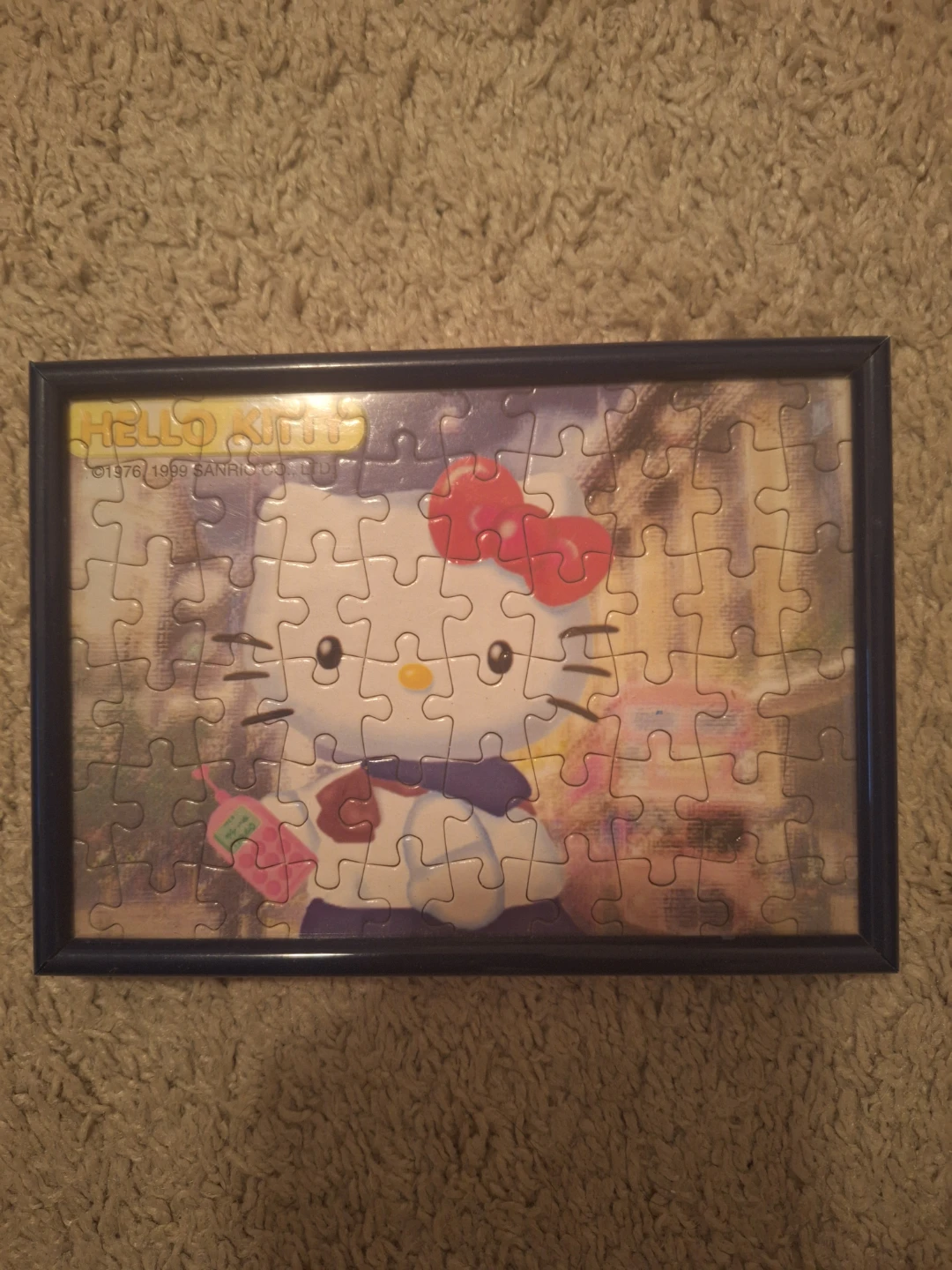 Hello Kitty and Snoopy & Woodstock Puzzles in Frames - $8 each - photo 3