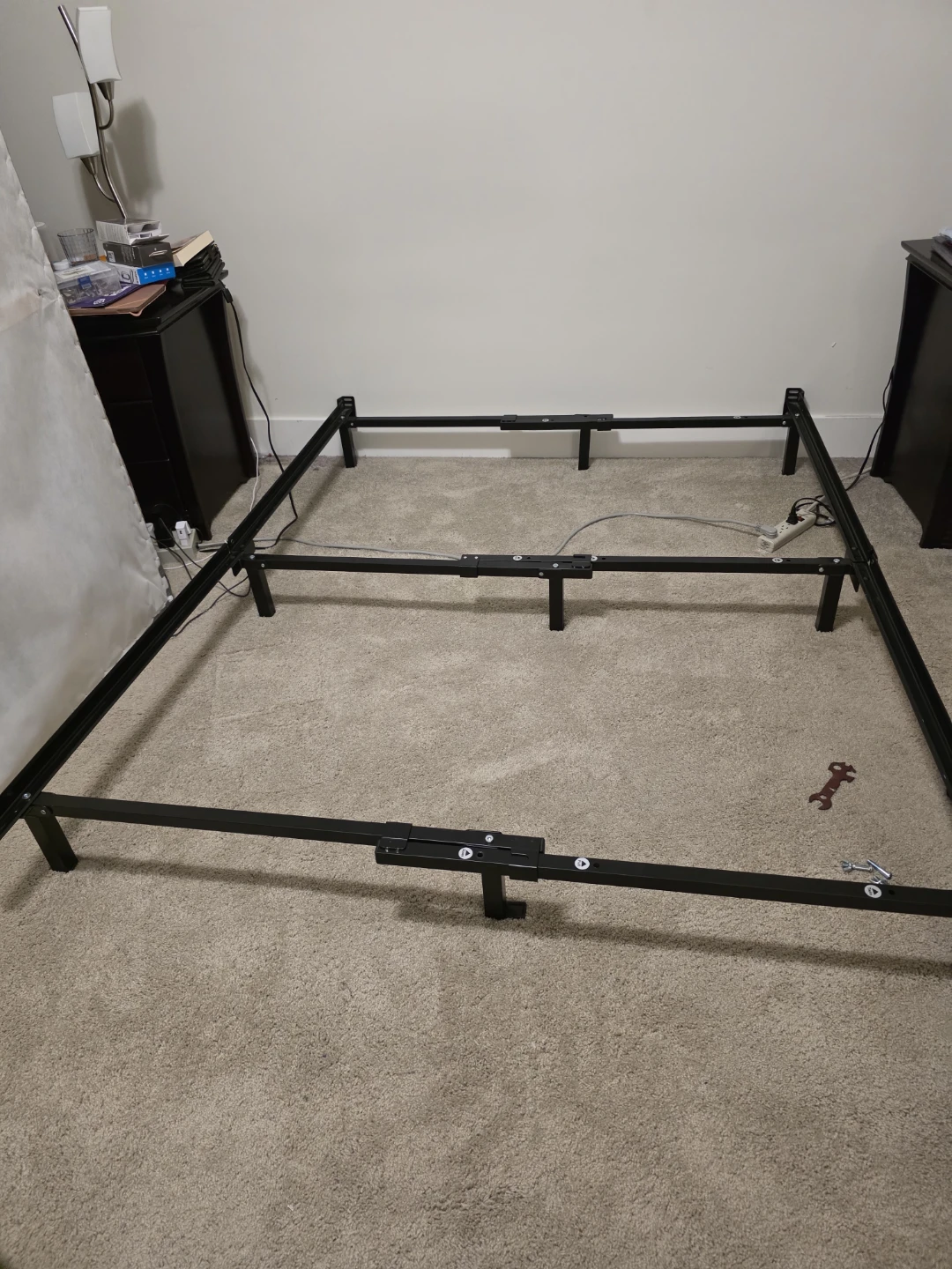 Black Metal Bed Frame Queen