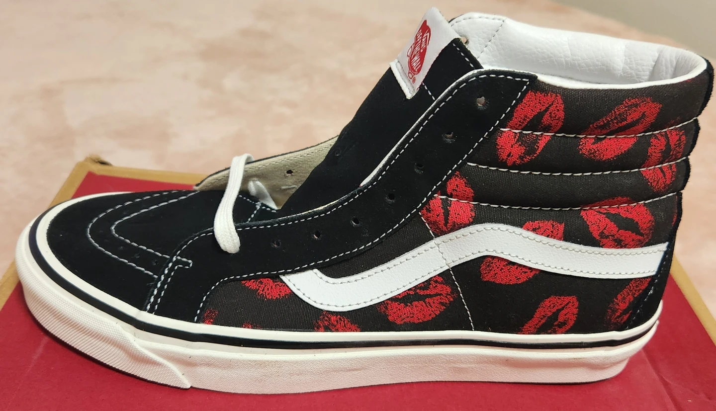 Vans Sk8-Hi 38 DX Anaheim Factory Hot Lips Black/Red Size - photo 4