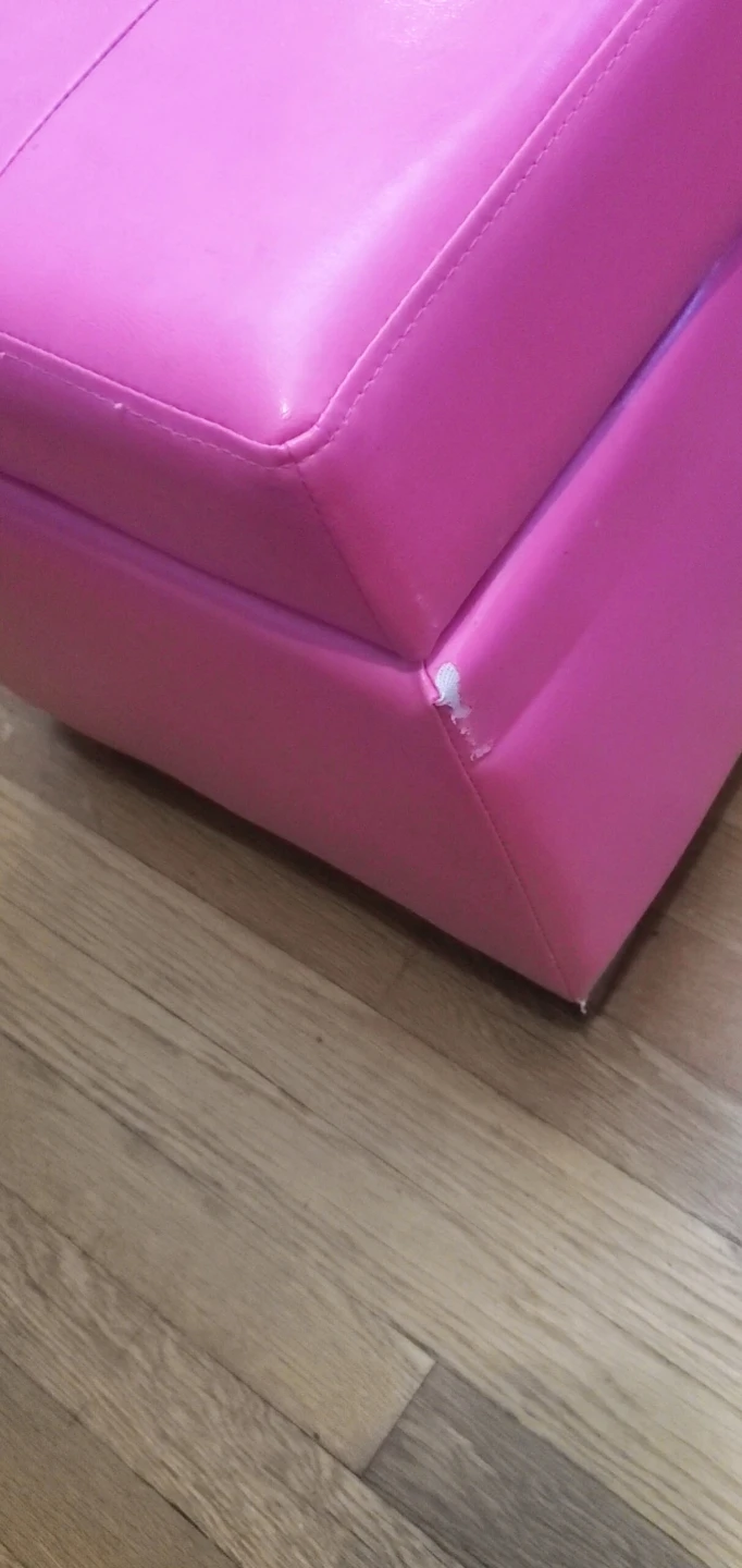 Pink Tufted Storage Ottoman Bench - photo 5