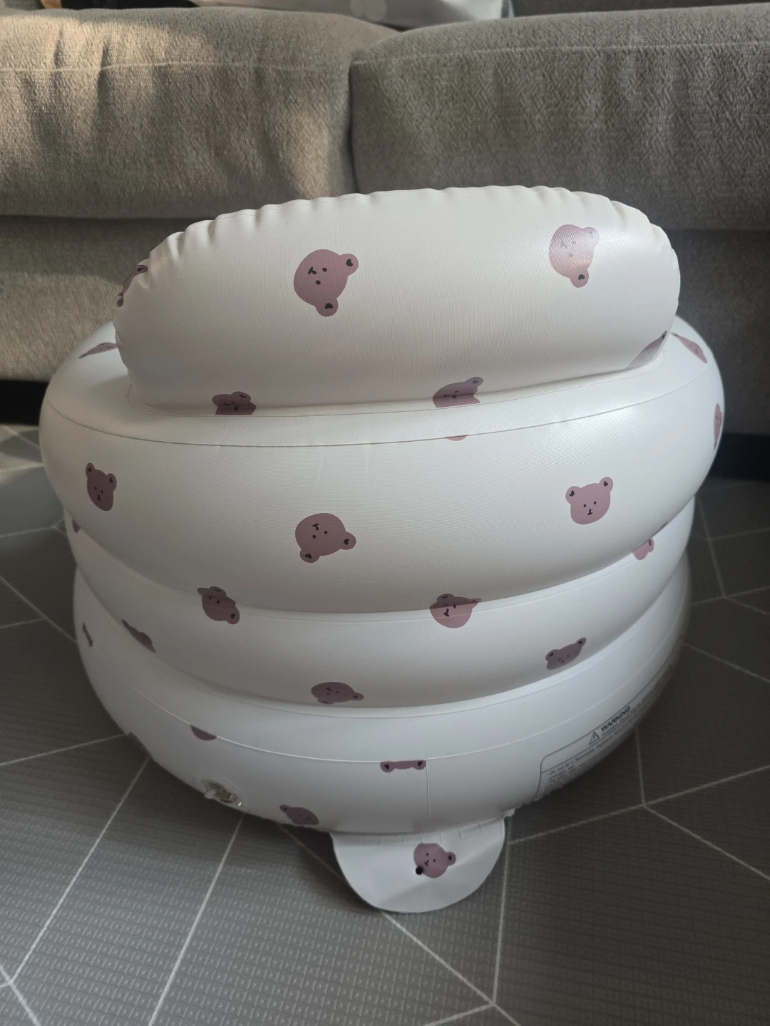 Inflatable Seat for Babies 3-36 Months with Built-in Air Pump - photo 3