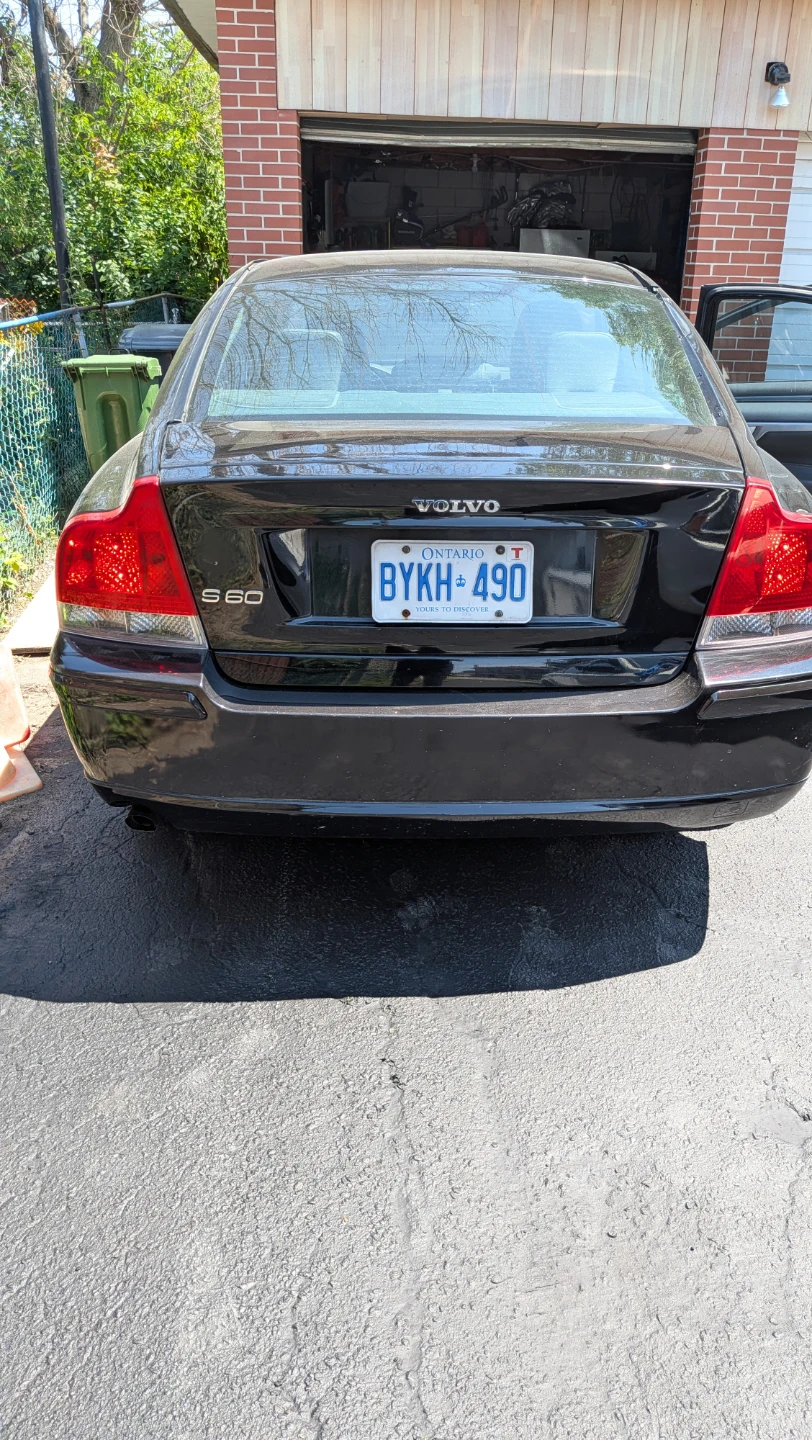 Volvo S60 Black Leather Interior