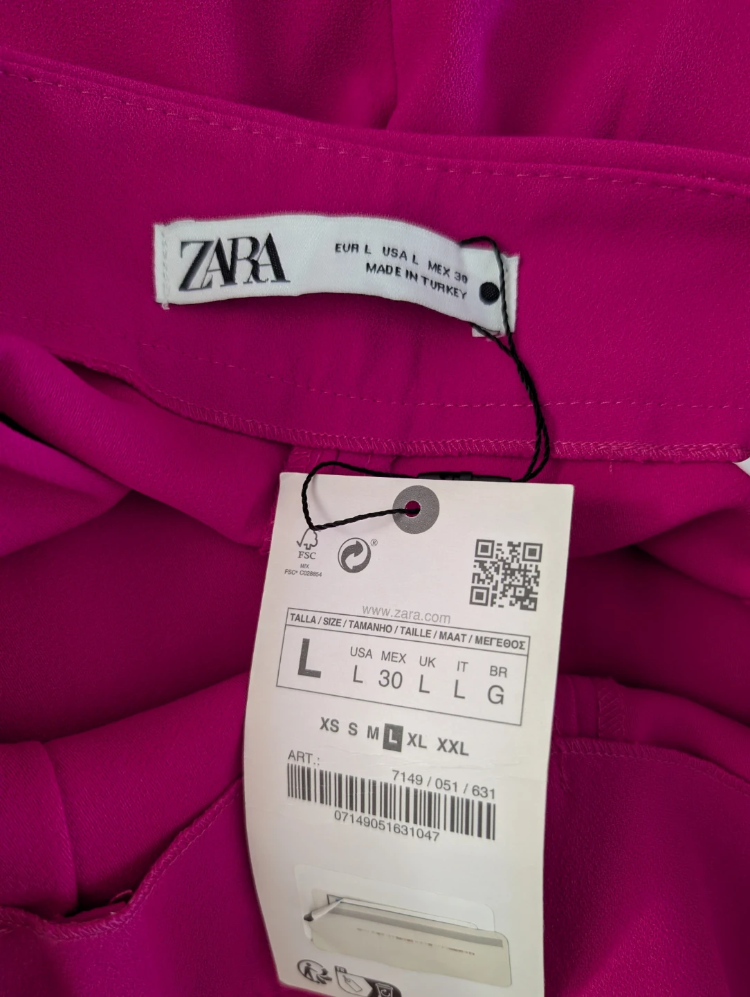 Brand New WT ZARA Hot Pink Tailored Blazer & Pants Suit Set - photo 5