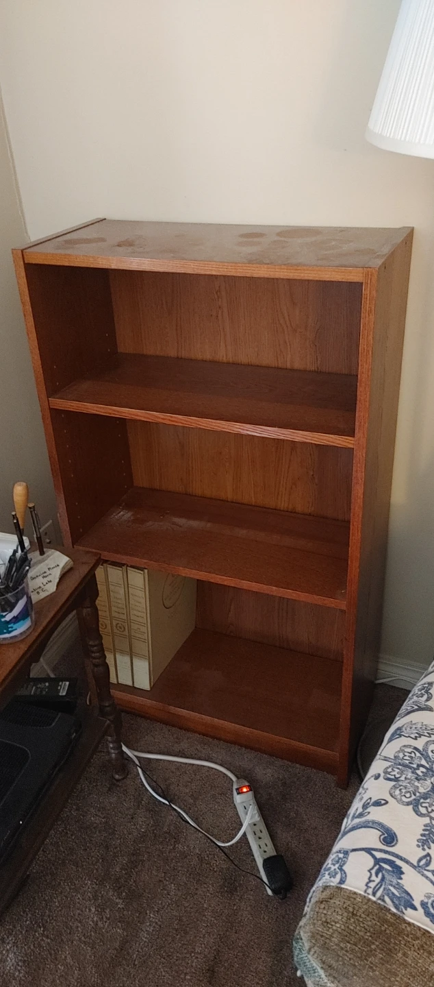 Wooden Bookshelf - 3 Shelves