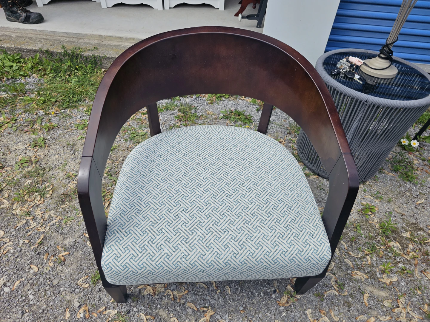 Accent Chair with Wood Frame - photo 2