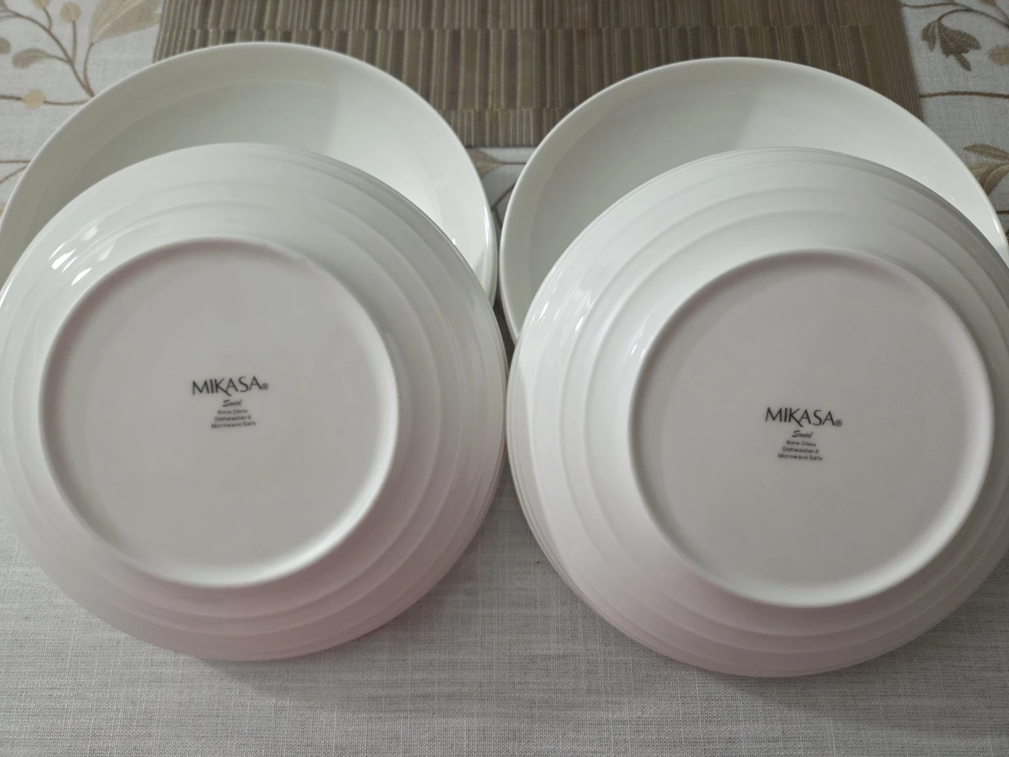 Mikasa Swerl Set of 6 White Pasta Bowls - photo 3