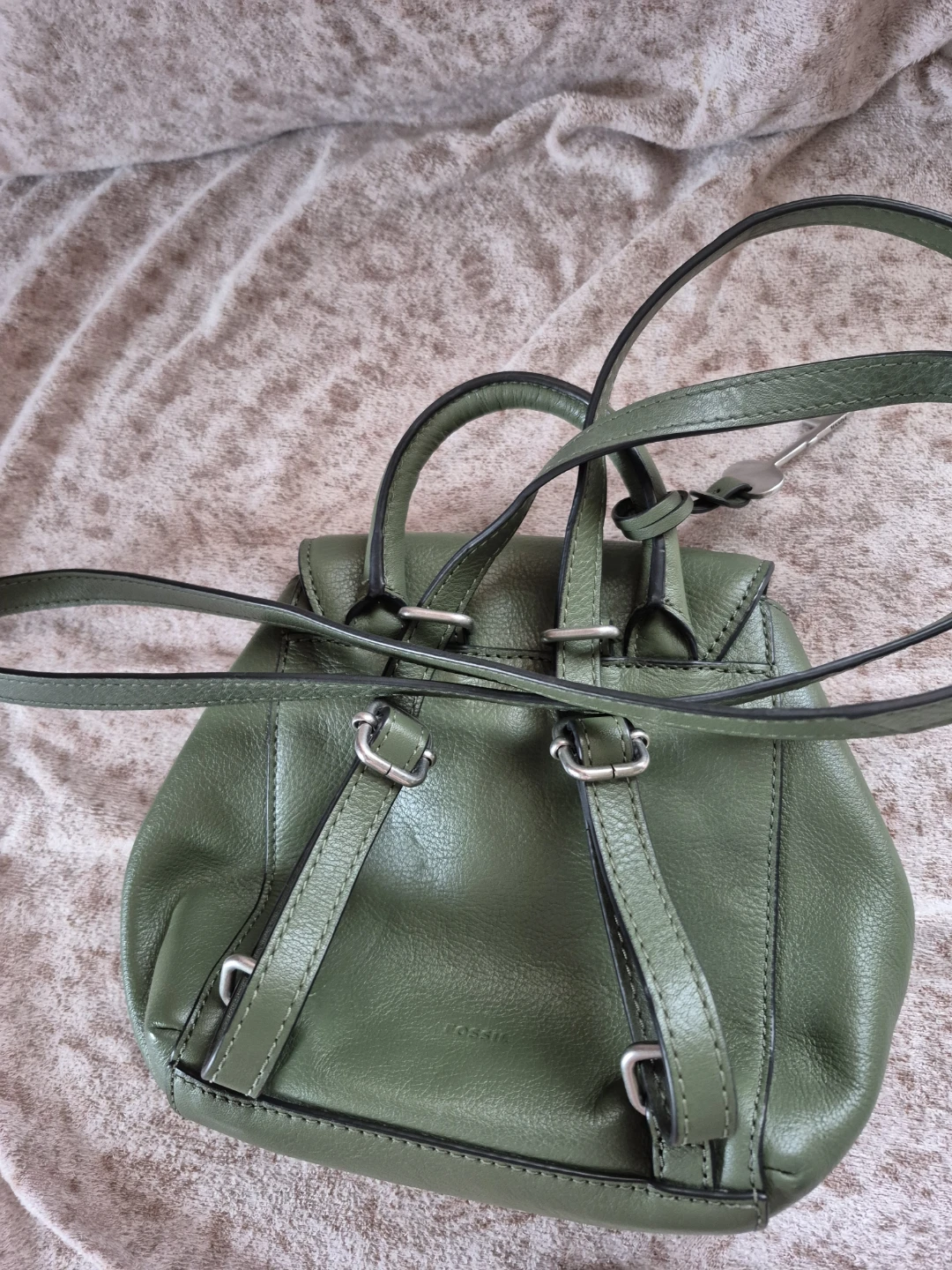 Fossil leather small backpack convertible - photo 2