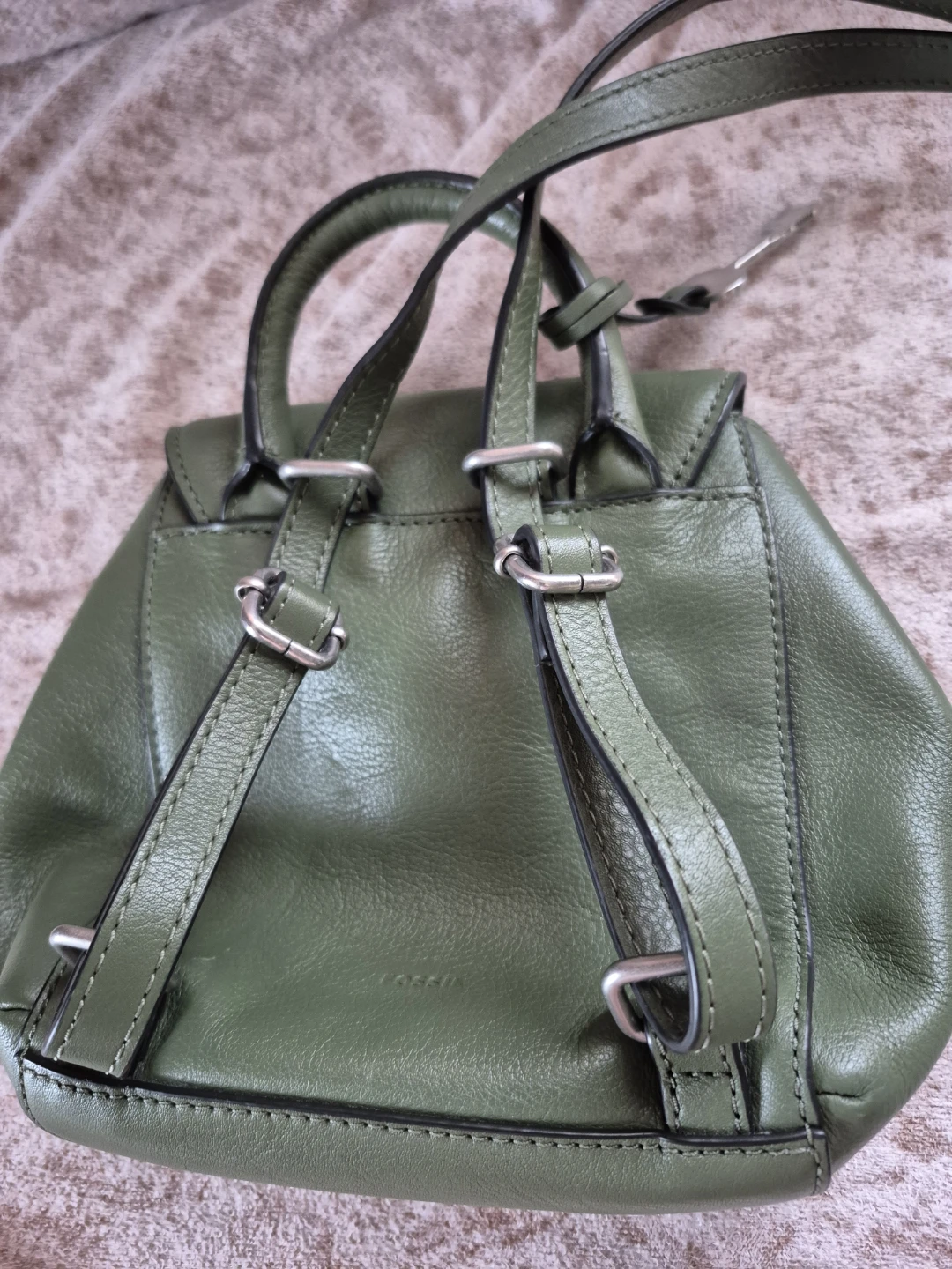 Fossil leather small backpack convertible - photo 3