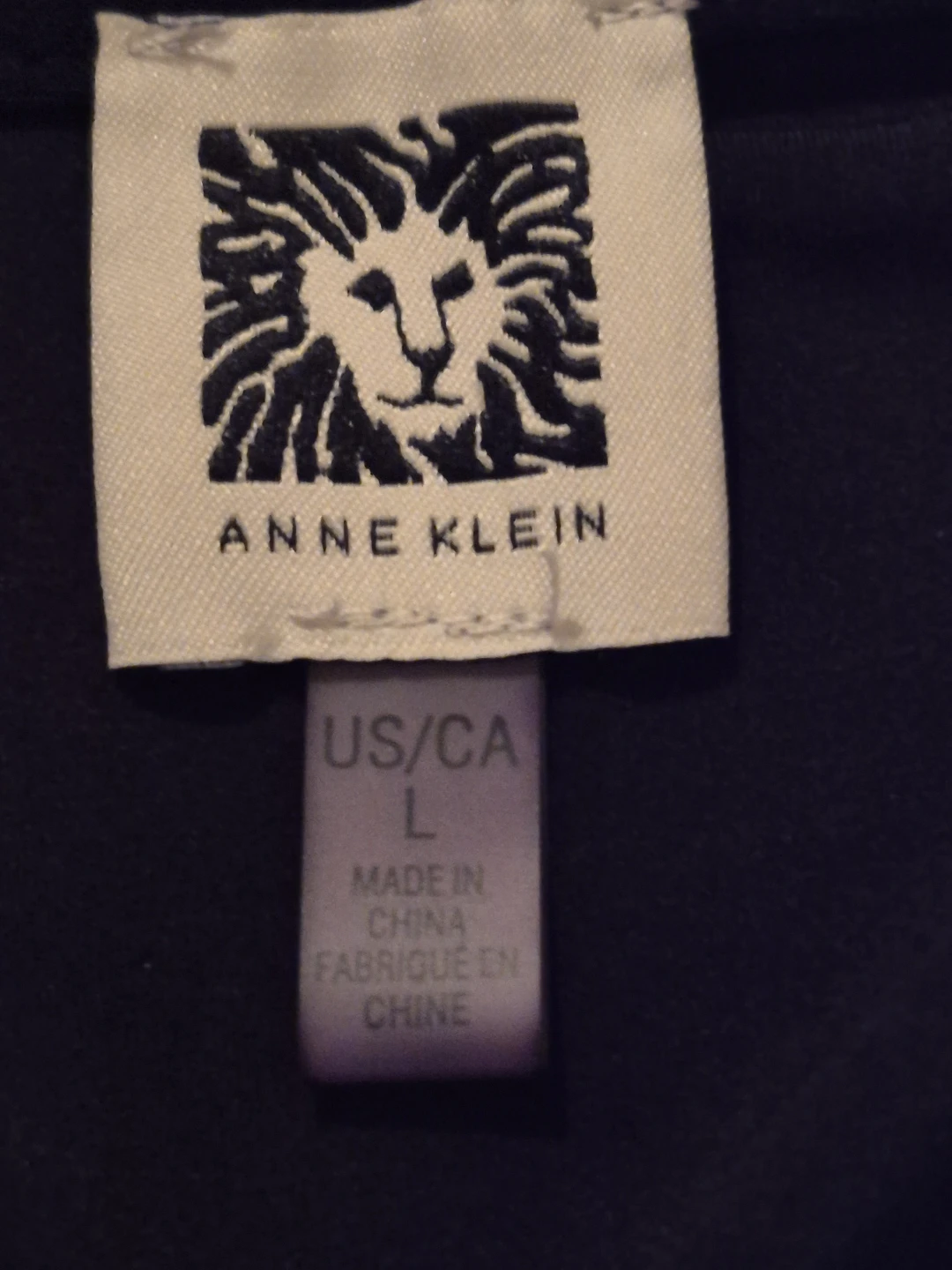 LN)Anne Klein Size LG Black Short Sleeve V-Neck Tunic Top - photo 2