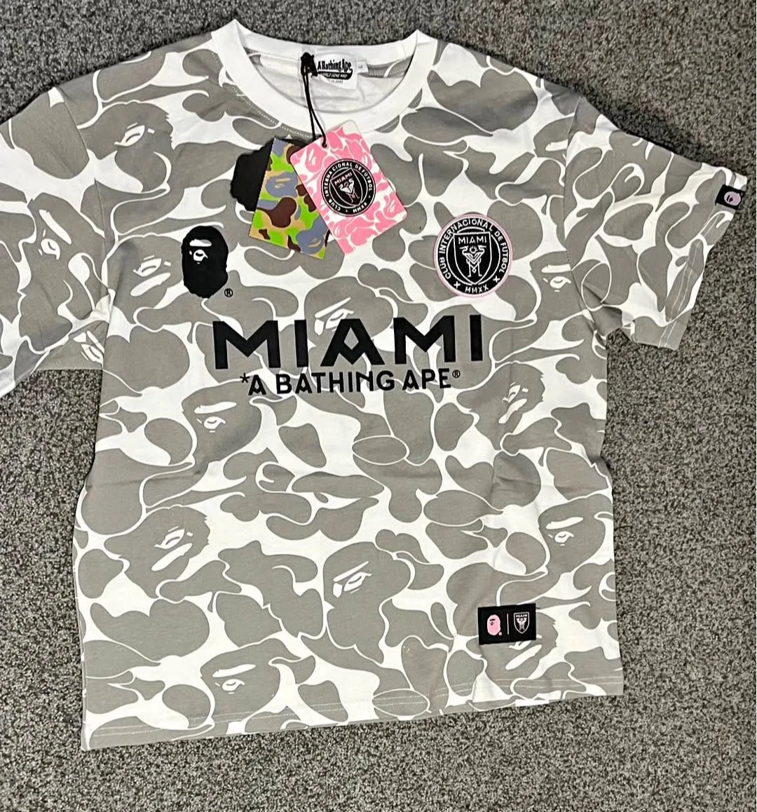 A Bathing Ape x Miami CF BAPE Camo Jersey T-Shirt