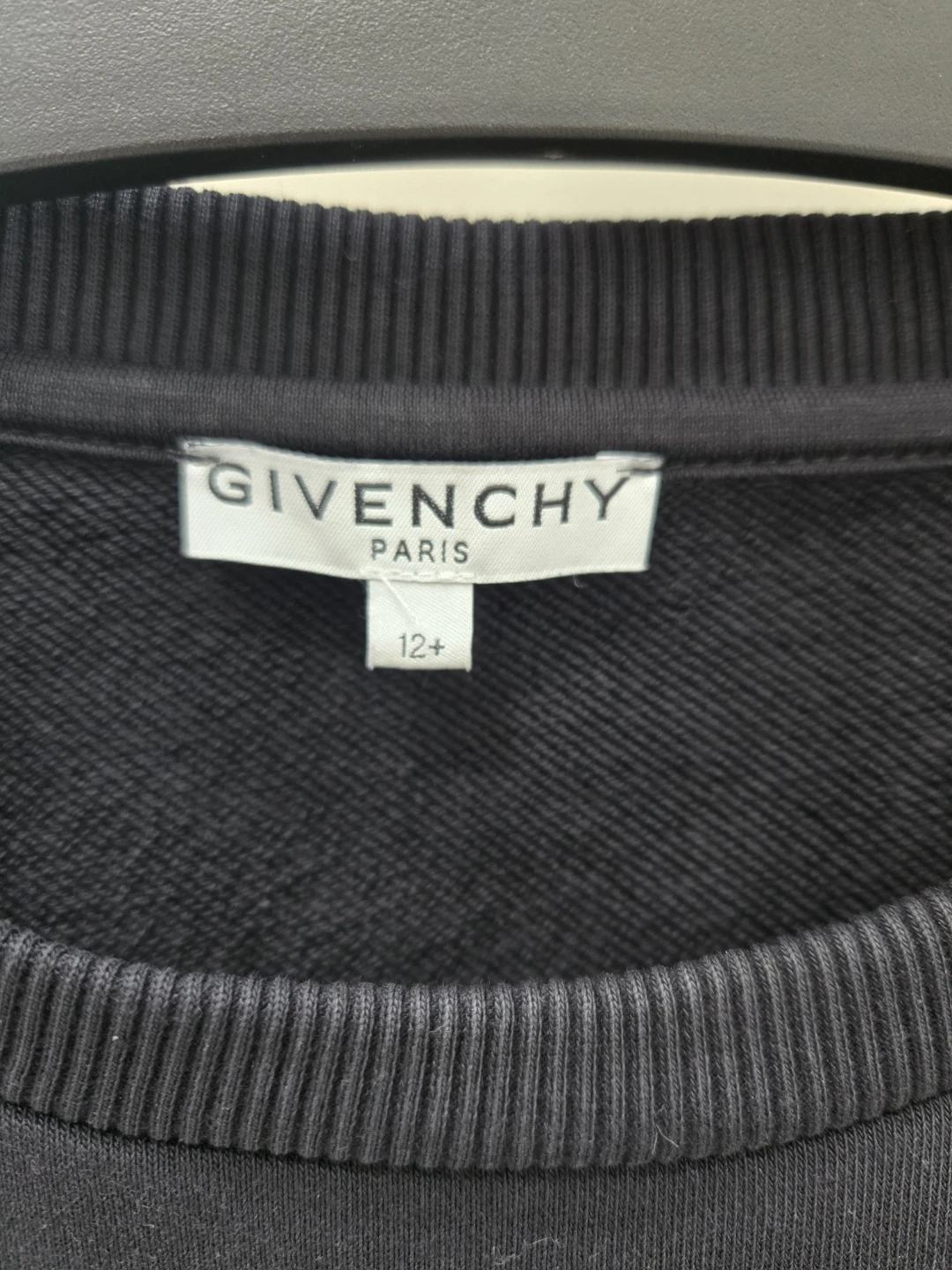 Givenchy Paris Black Floral Embroidered Sweatshirt Dress - photo 4