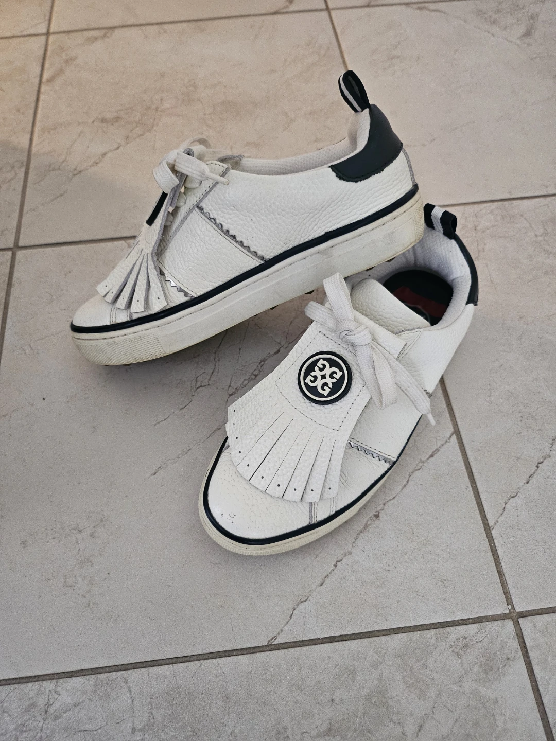 G/FORE women Golf Shoes White Fringe Kiltie Sz 7 - photo 4