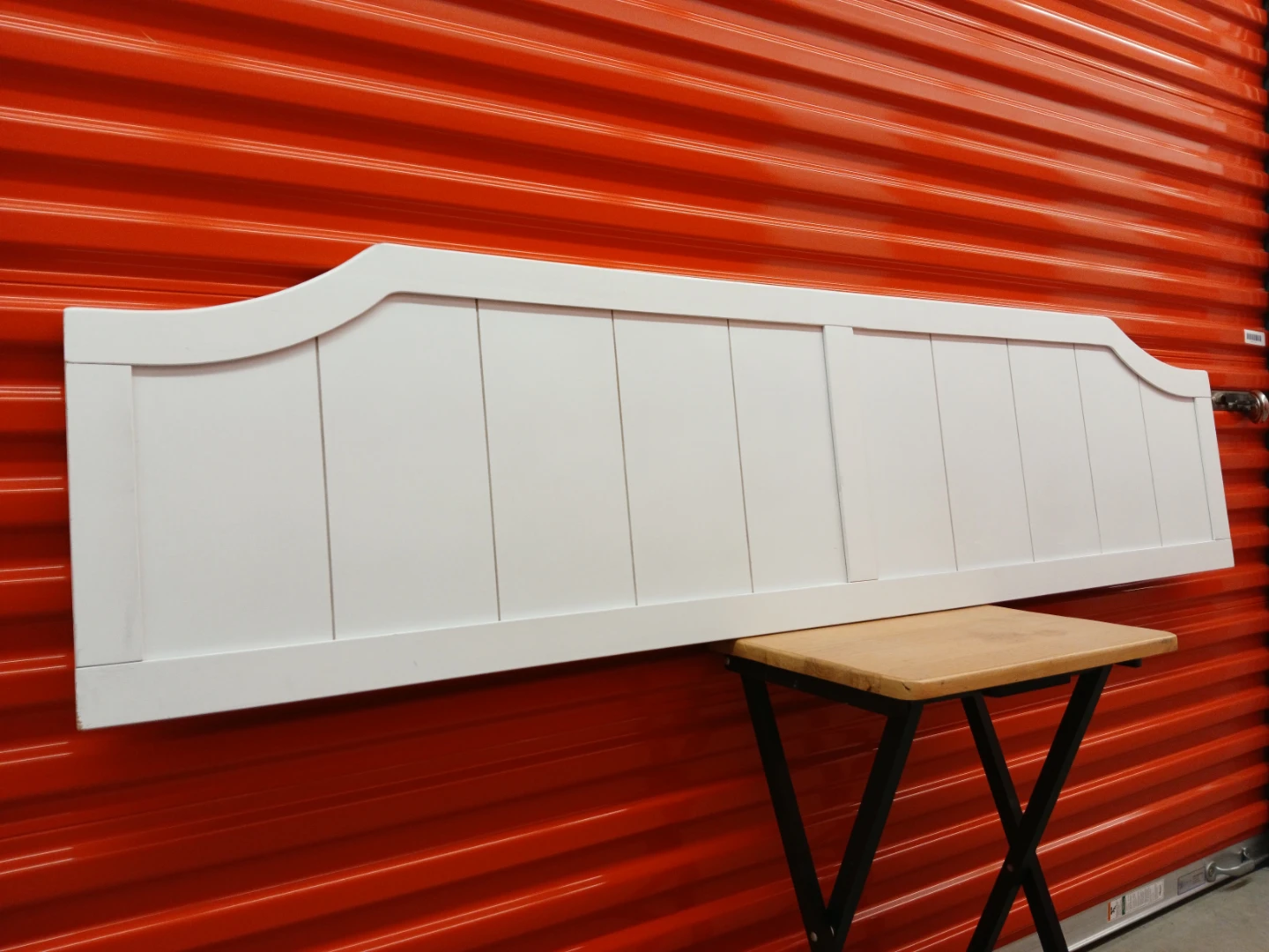 White Panel wall mount Headboard queen size - photo 2