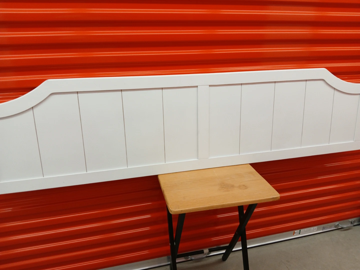 White Panel wall mount Headboard queen size - photo 5