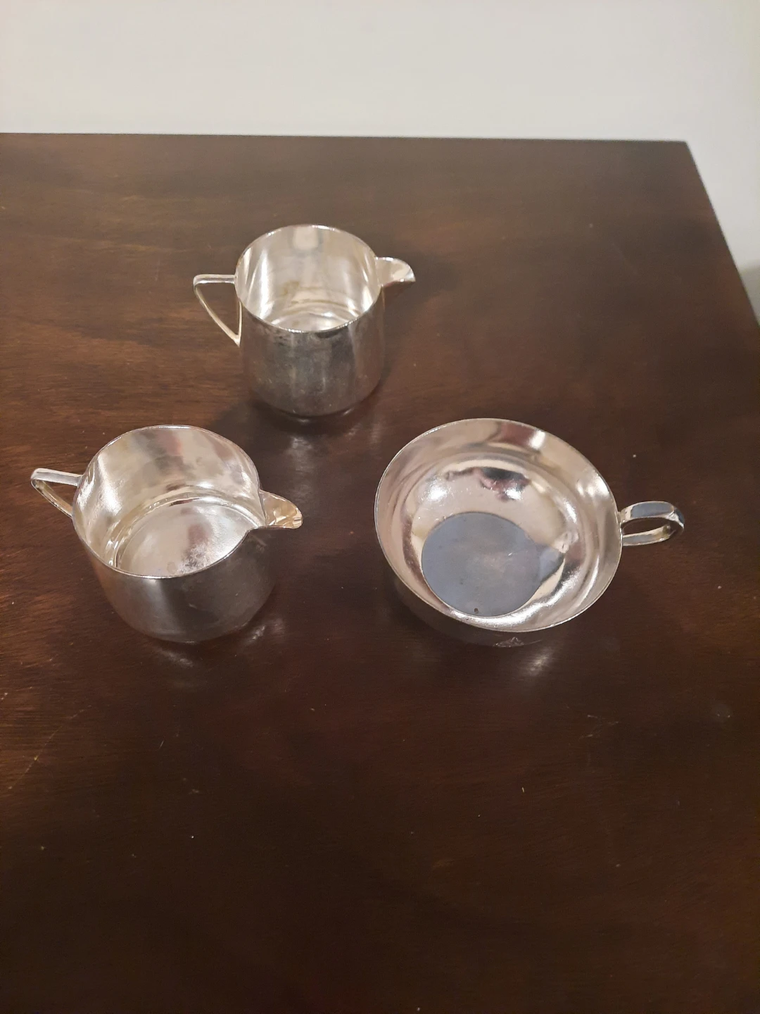 Silver  plated Creamer and Sugar Bowl pcs - photo 2