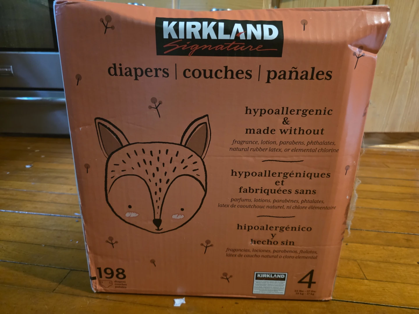 Kirkland Signature Size 4 Diapers - 198 Count - photo 2