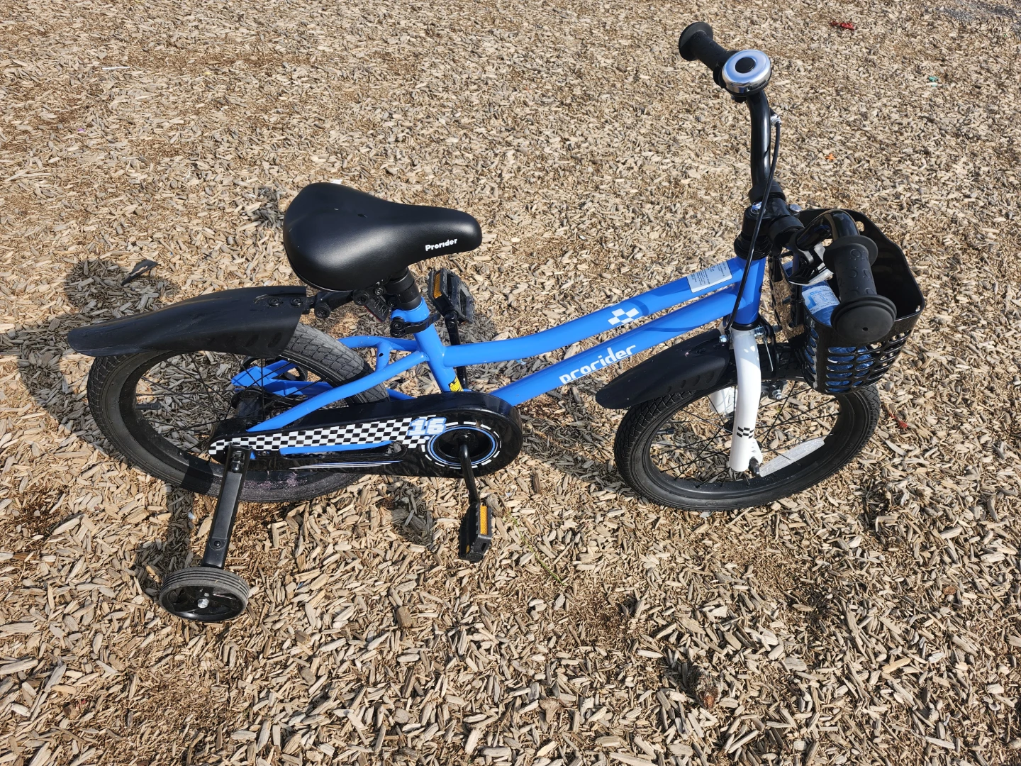 ProRider Kids Blue Bicycle with Training Wheels - photo 2