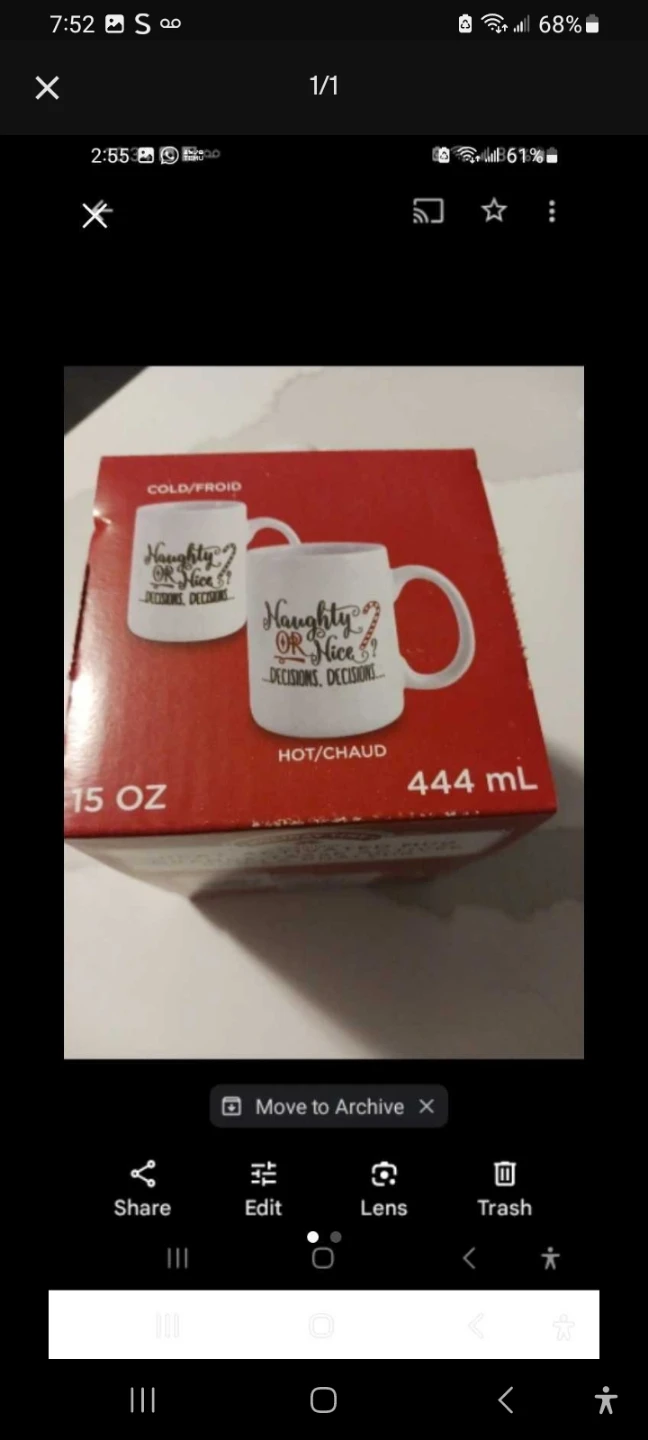Naughty or Nice Mug 15 oz