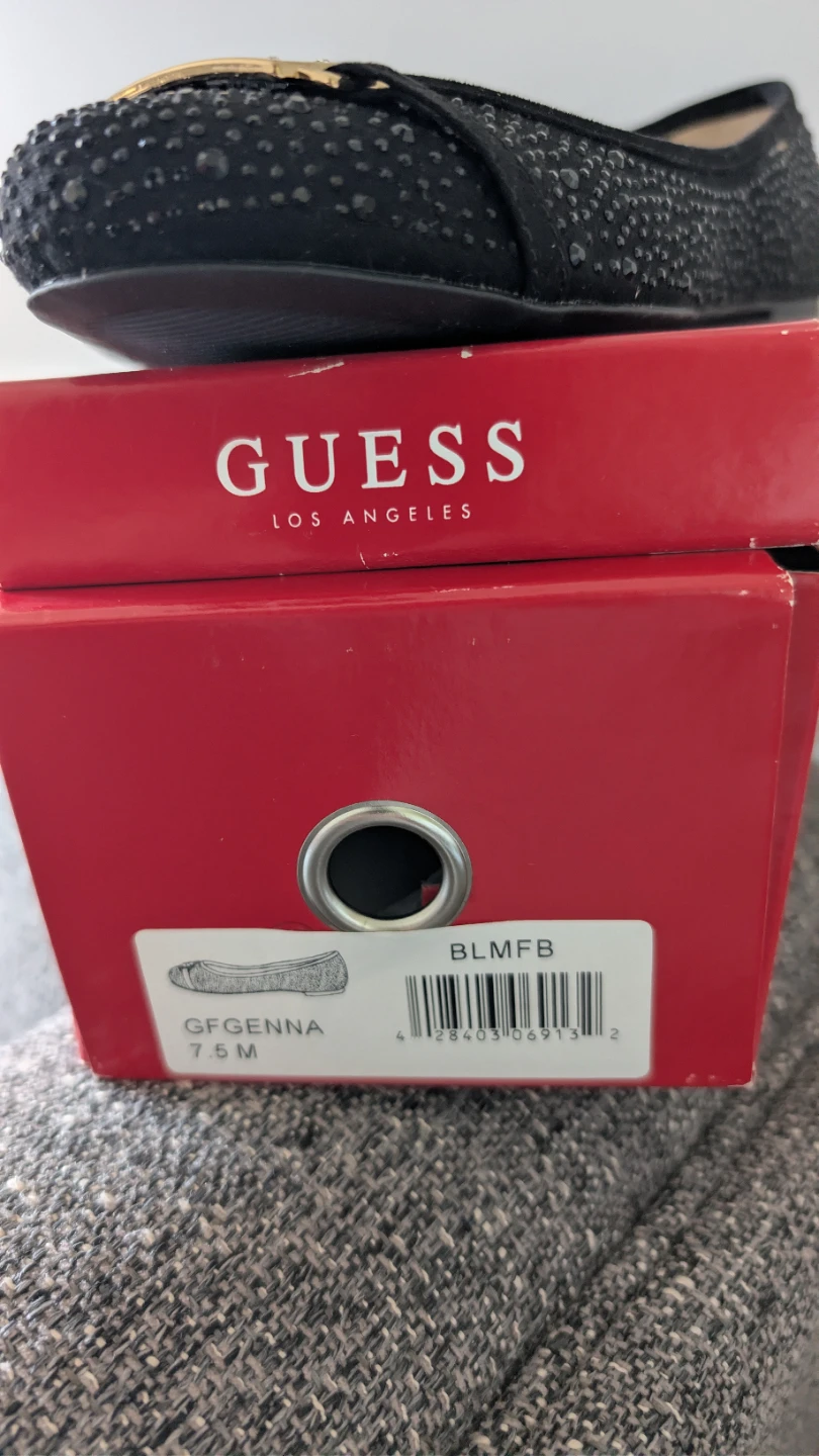 Guess Women's Black Rhinestone Ballet Flats - 7.5 - photo 2