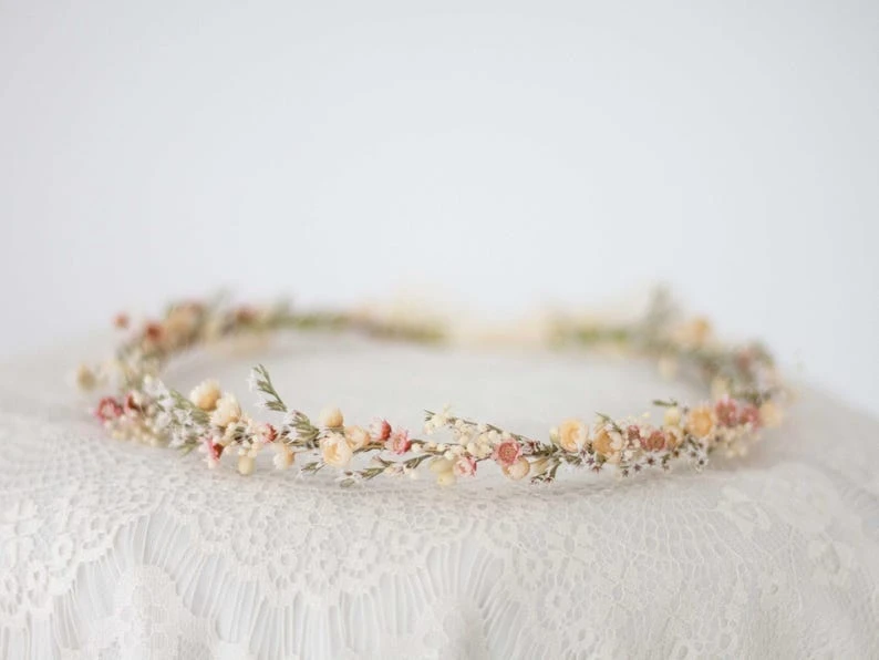 Blush Dried Flower Crown