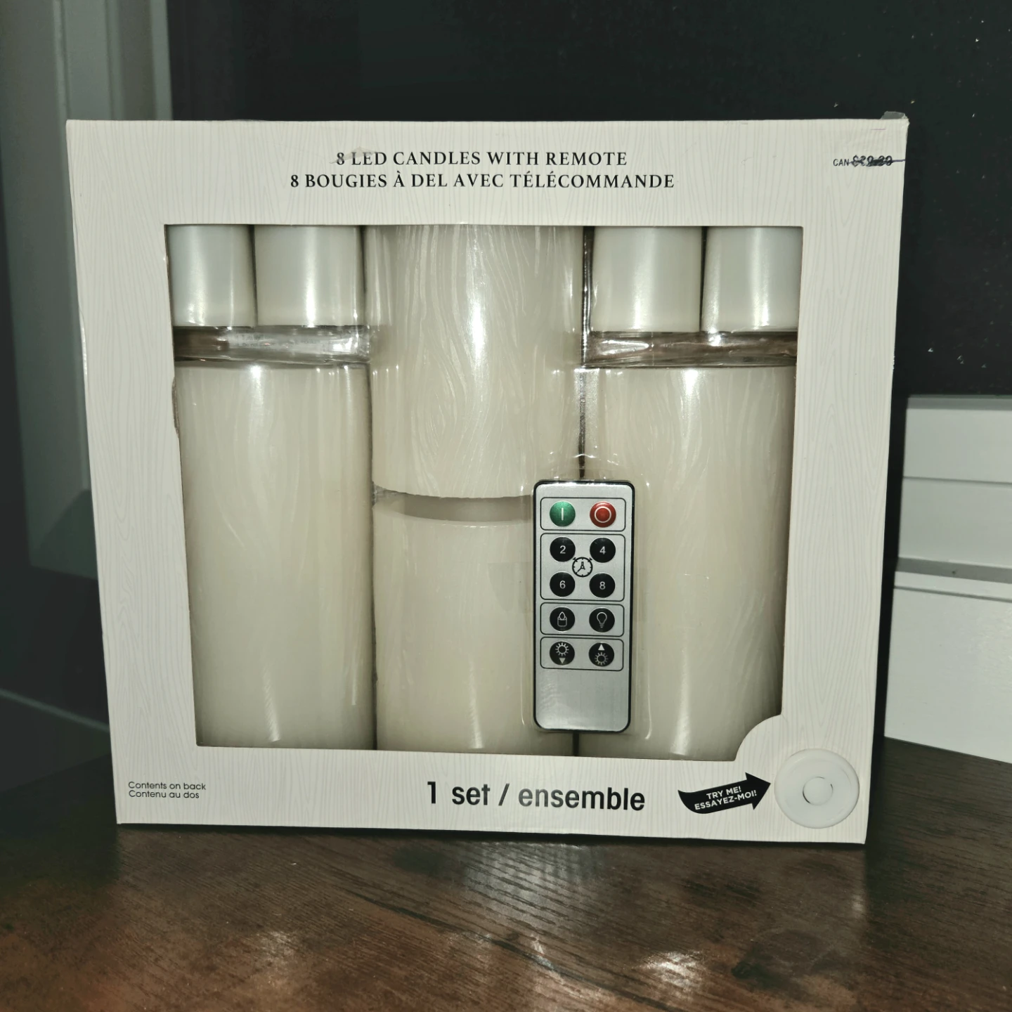NIB 8 LED Candles with Remote