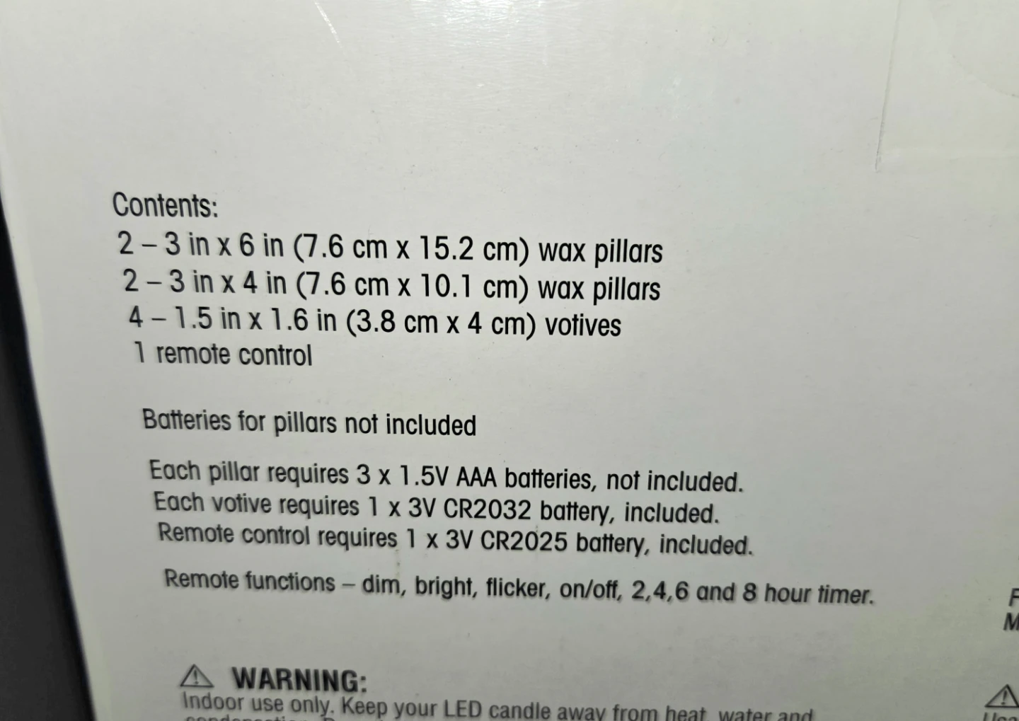 NIB 8 LED Candles with Remote - photo 3