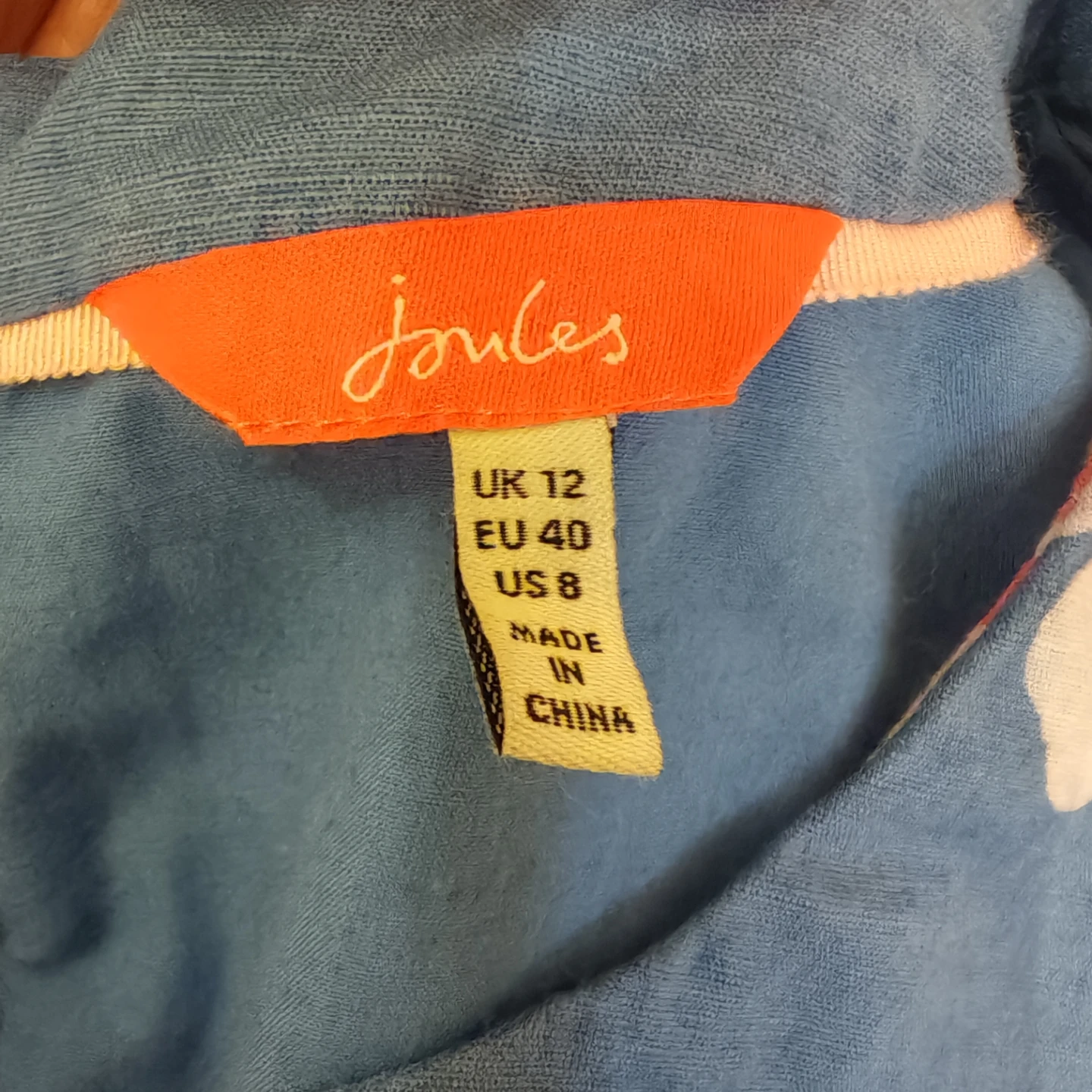 Joules Blue Floral Dress - UK 12 - photo 4