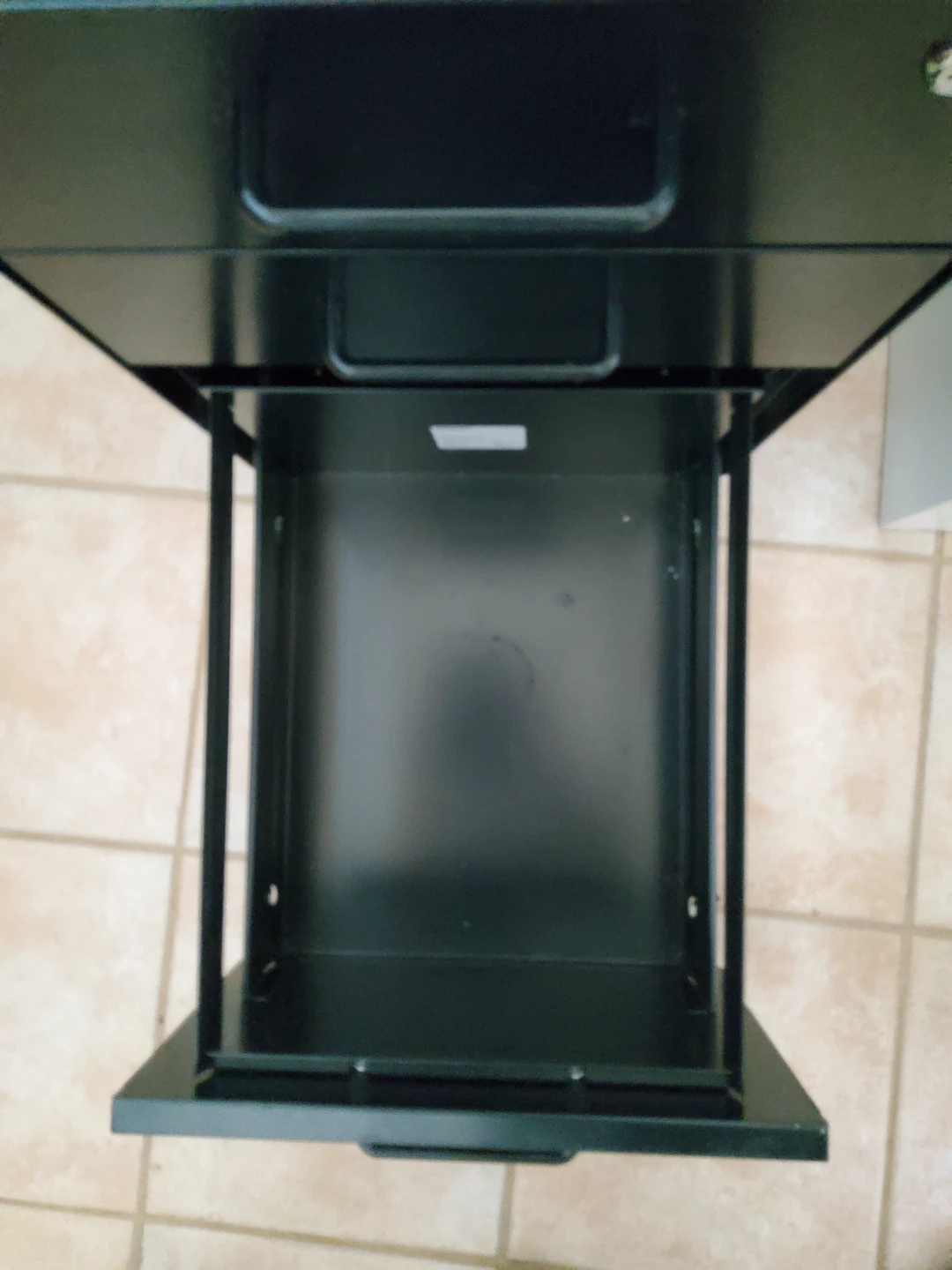 Black 3-Drawer Filing Cabinet - photo 4