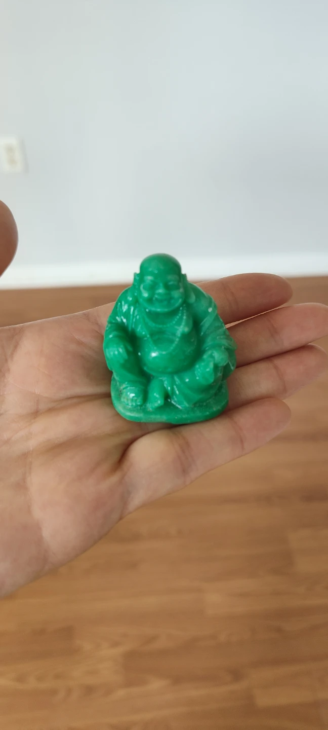 Green Laughing Buddha Figurine - photo 2