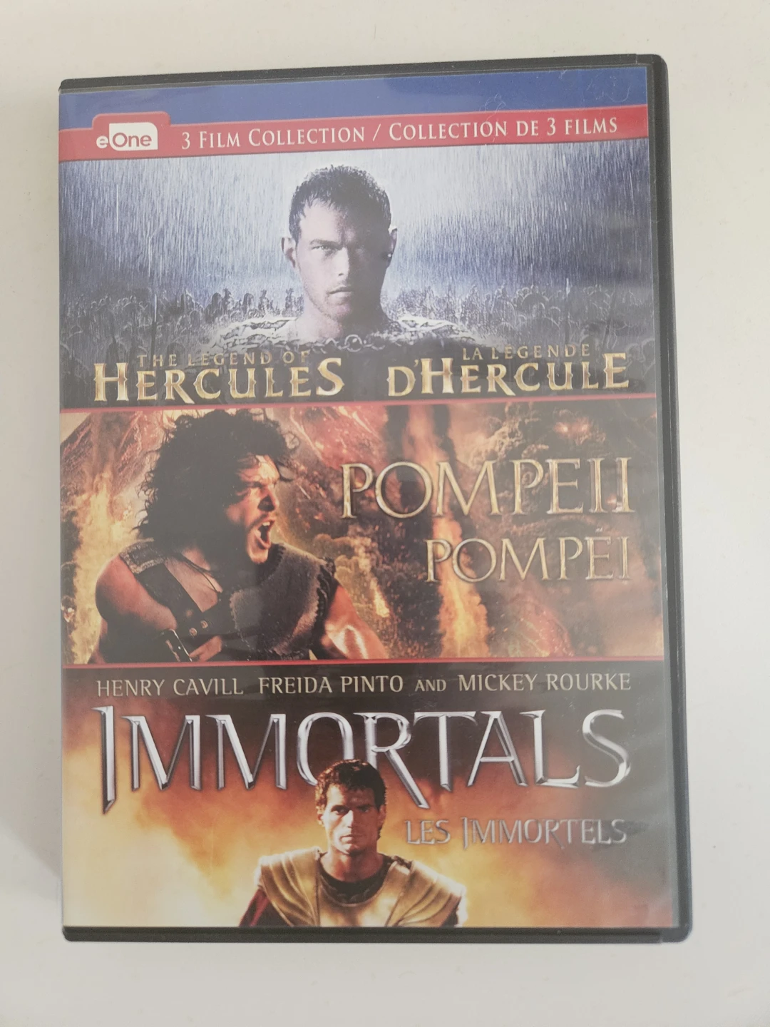3 DVD collection - The Legend of Hercules, Pompeii, Immortals