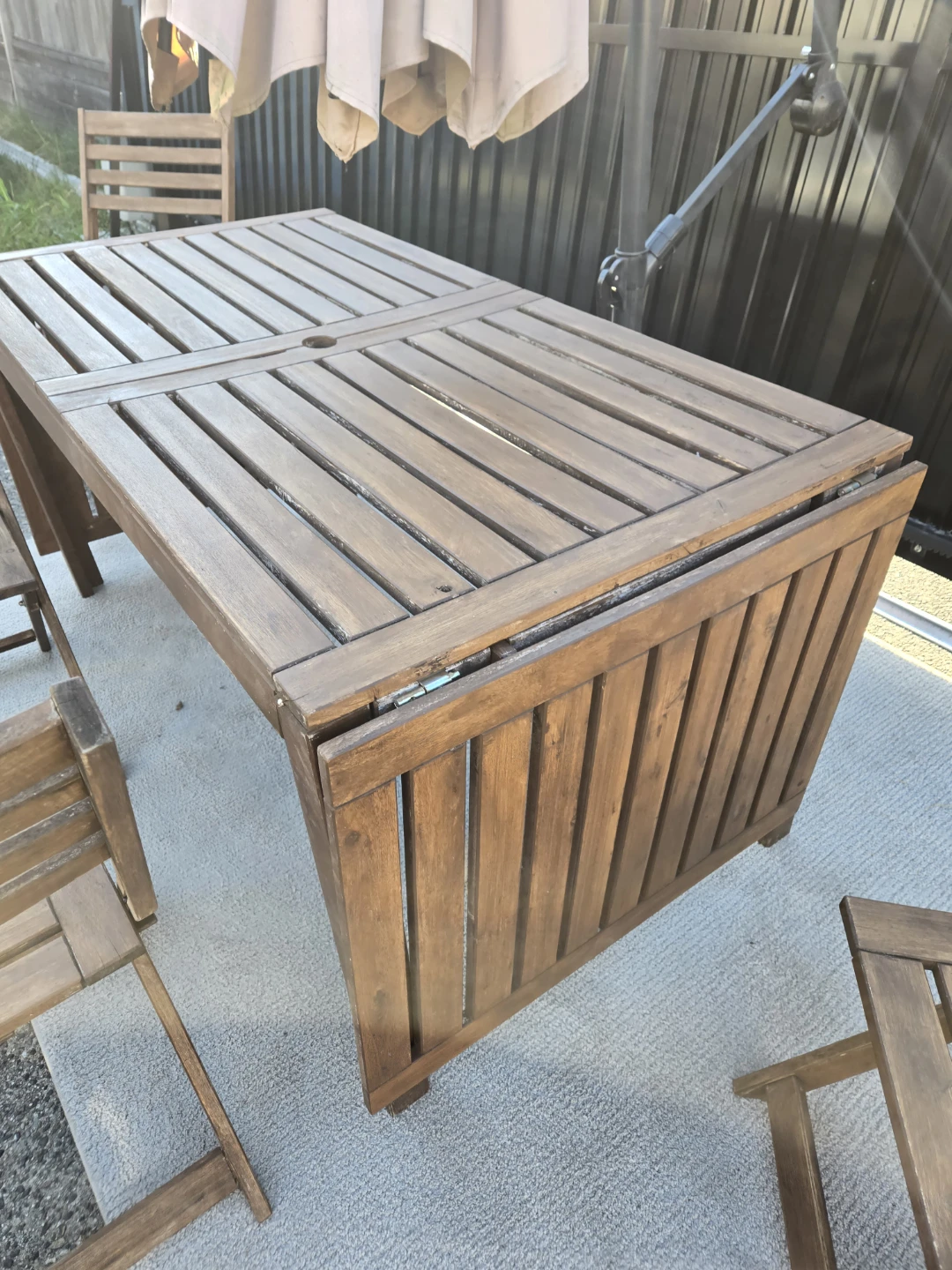 Ikea outdoor patio chair table set - photo 2
