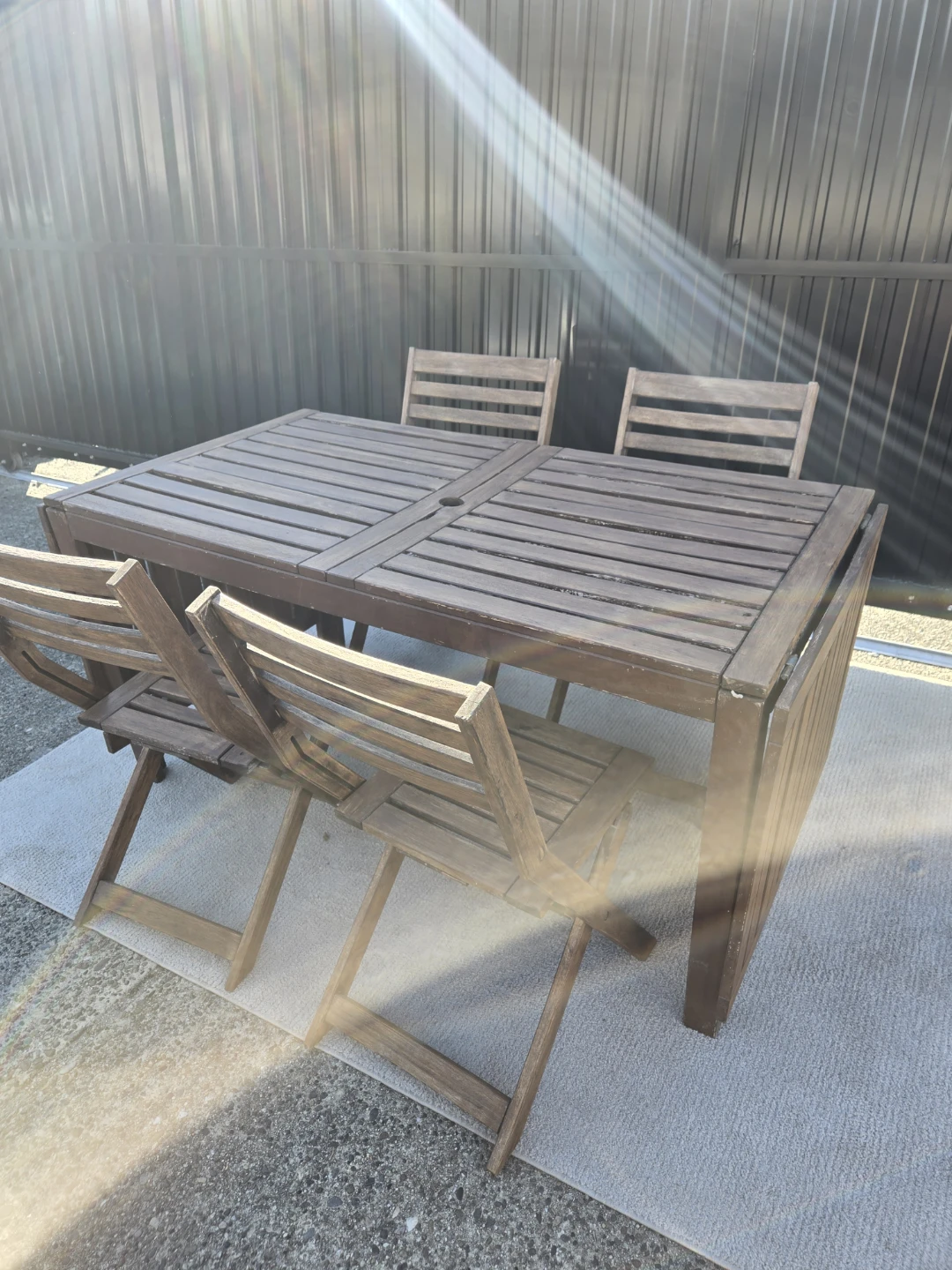 Ikea outdoor patio chair table set - photo 5