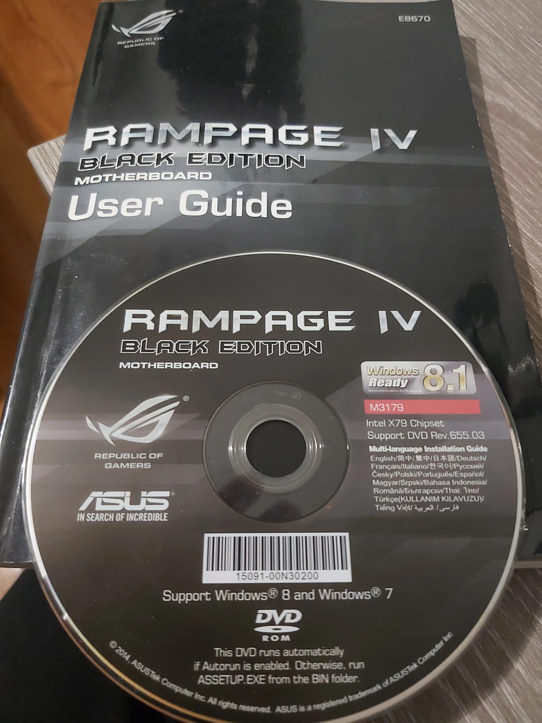 ASUS Rampage IV Black Edition Compele  computer ONLY