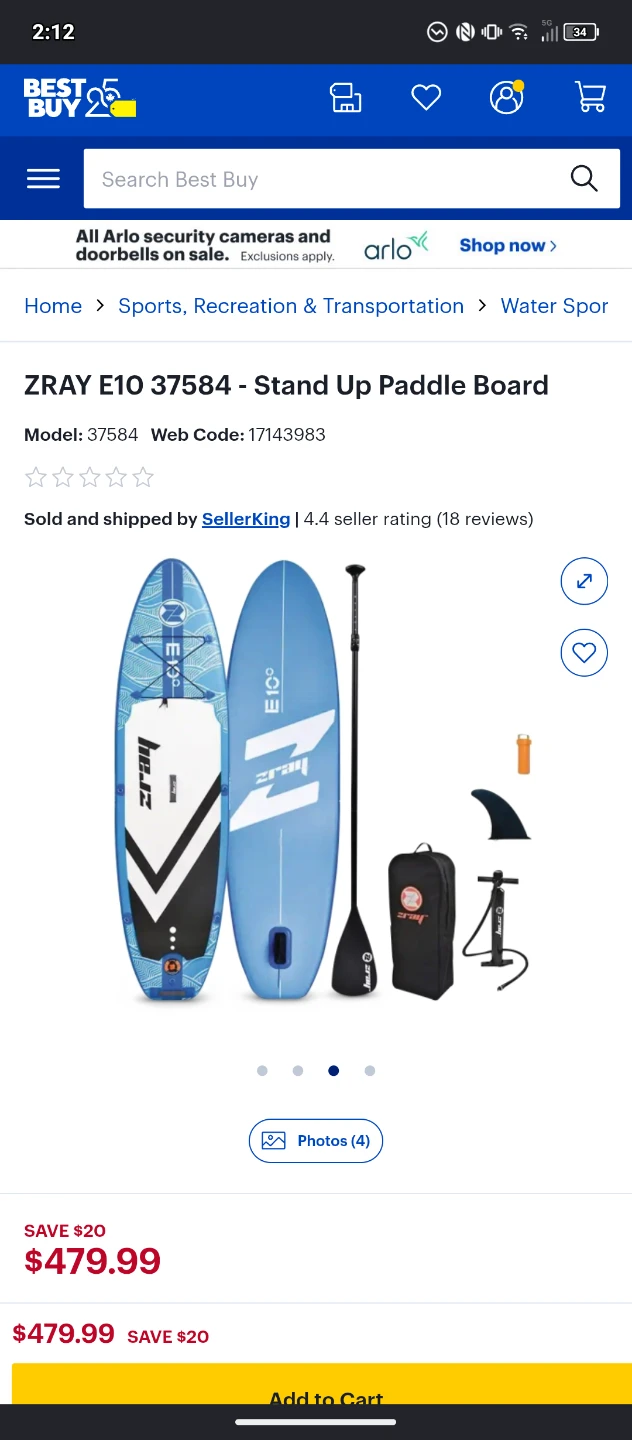 ZRAY Evasion Deluxe E10 Stand Up Paddle Board