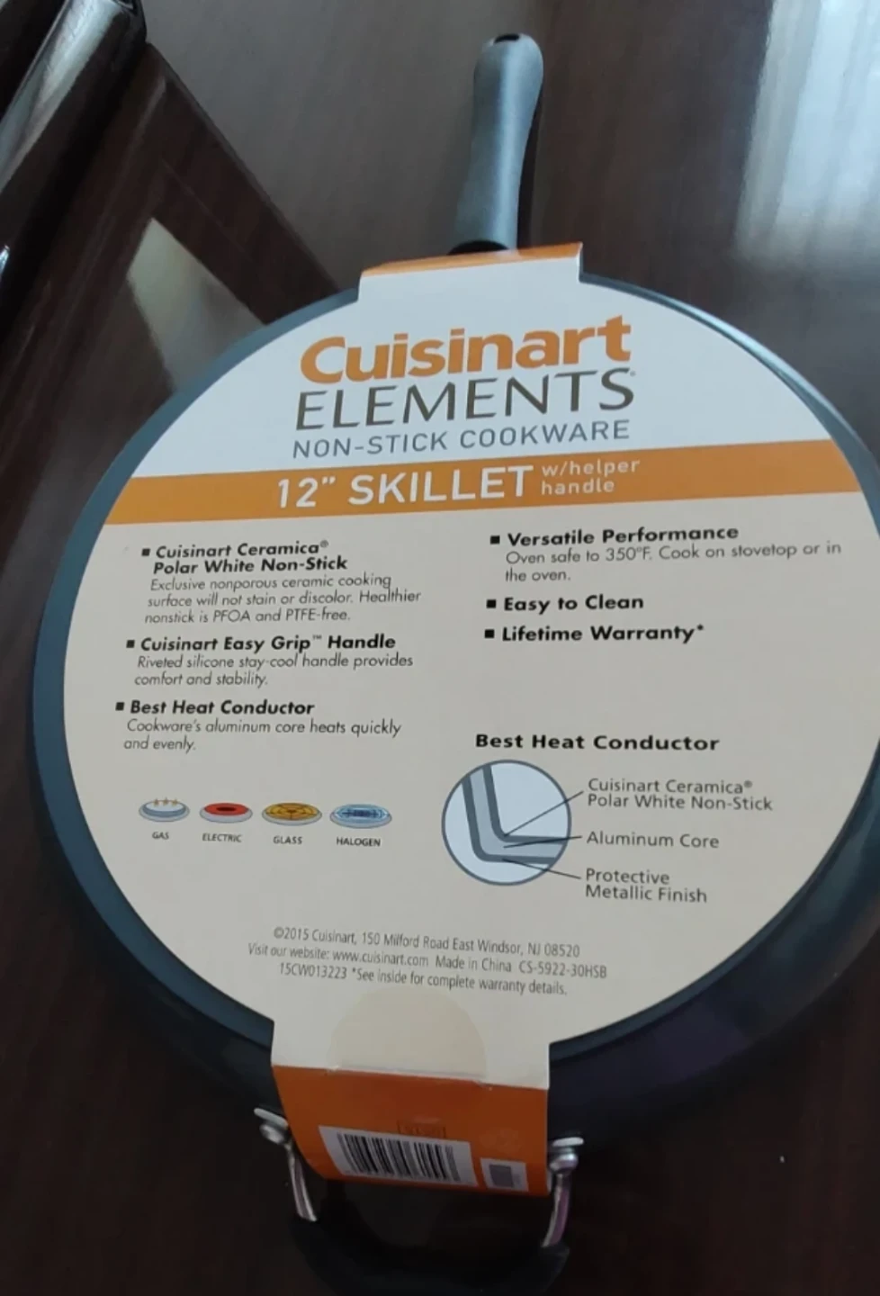 Cuisinart Elements 12" Non-Stick Skillet with Helper Handle - photo 2