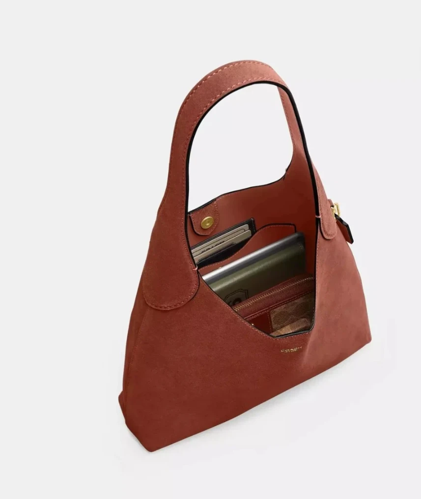 Coach Brooklyn 28 Suede Clay New with Dustbag - photo 2